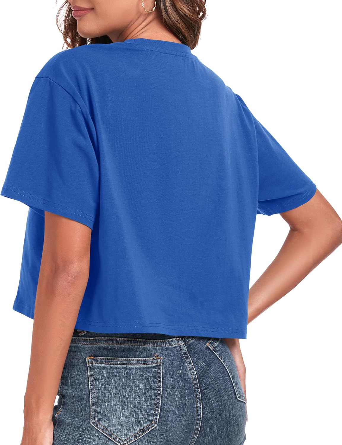 Women's Oversized Workout Cropped T Shirts