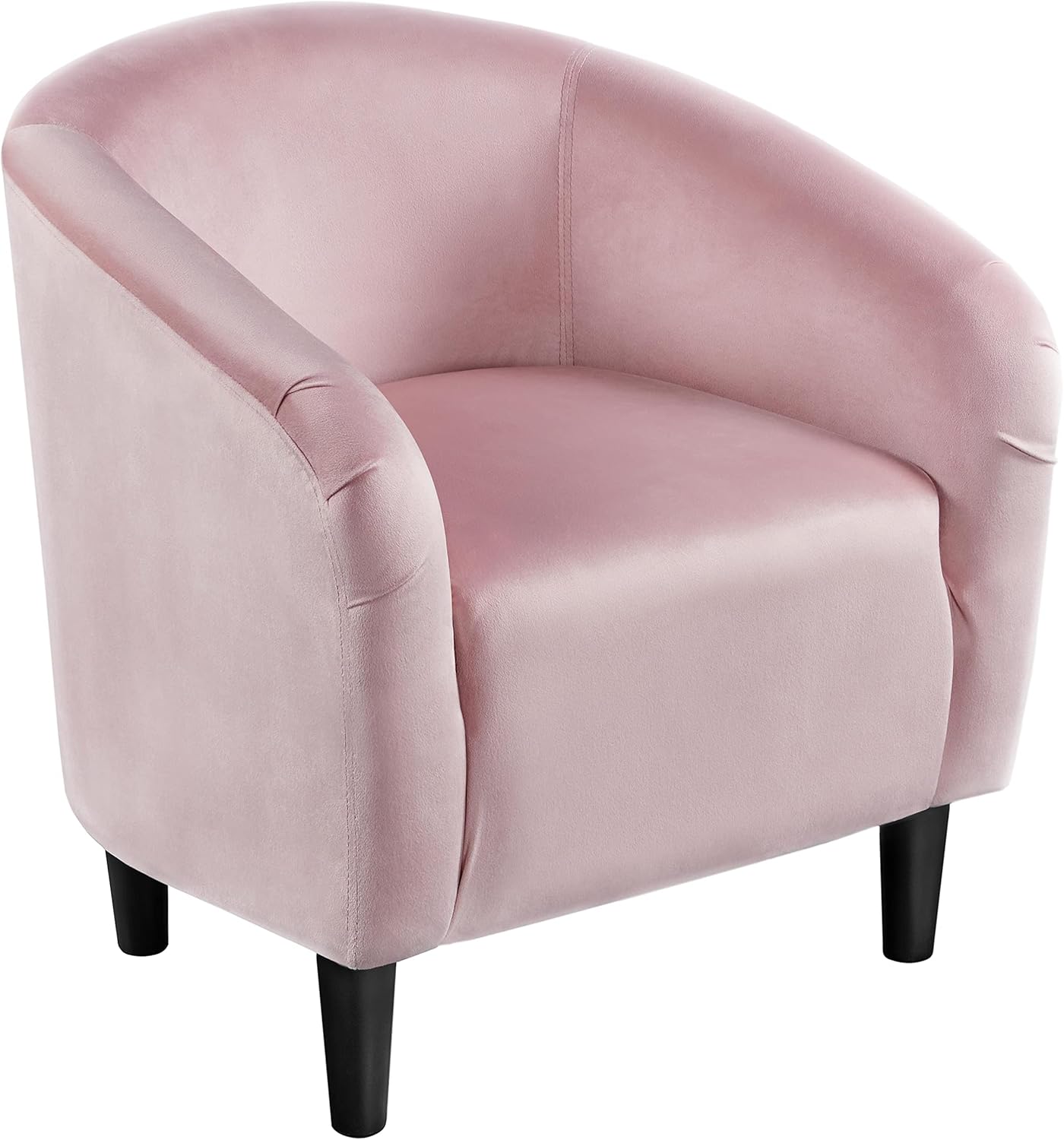 Yaheetech Accent Barrel Chair Boucle Fabric Club Chair