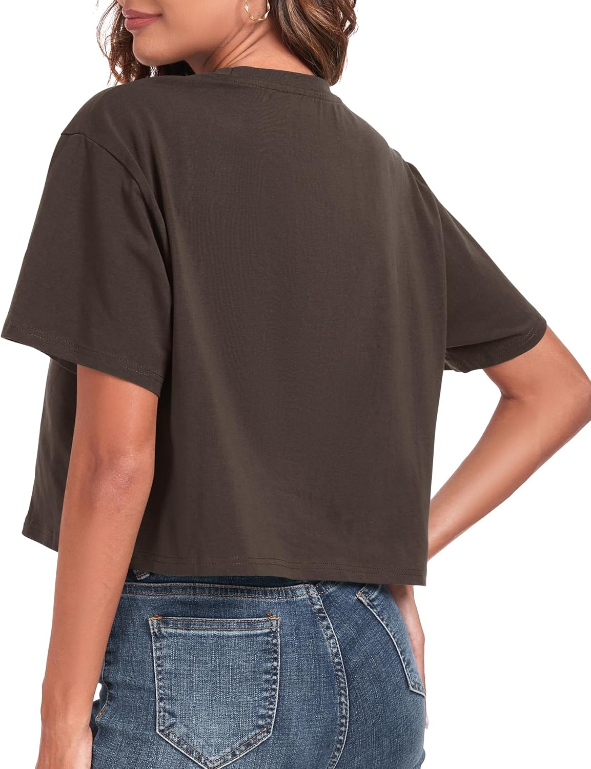 Women's Oversized Workout Cropped T Shirts