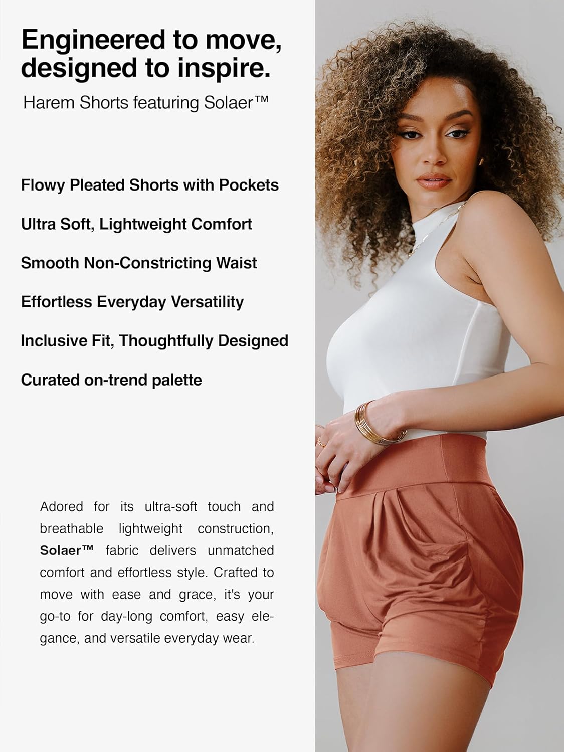 Women’s Shorts with Pockets Ultra Soft Stretch