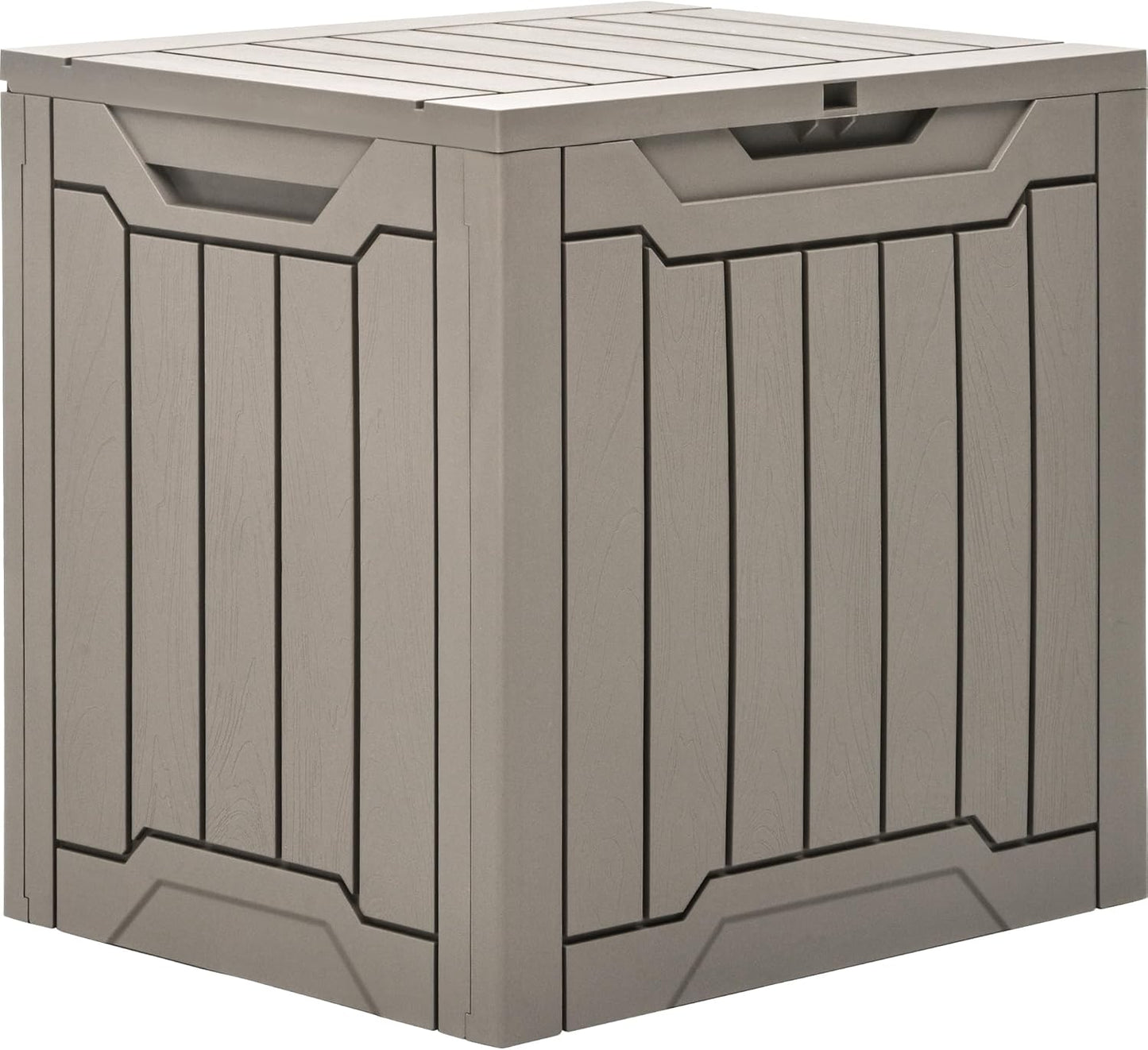 YITAHOME 120 Gallon Large Deck Box Upgraded Resin Outdoor Storage Boxes