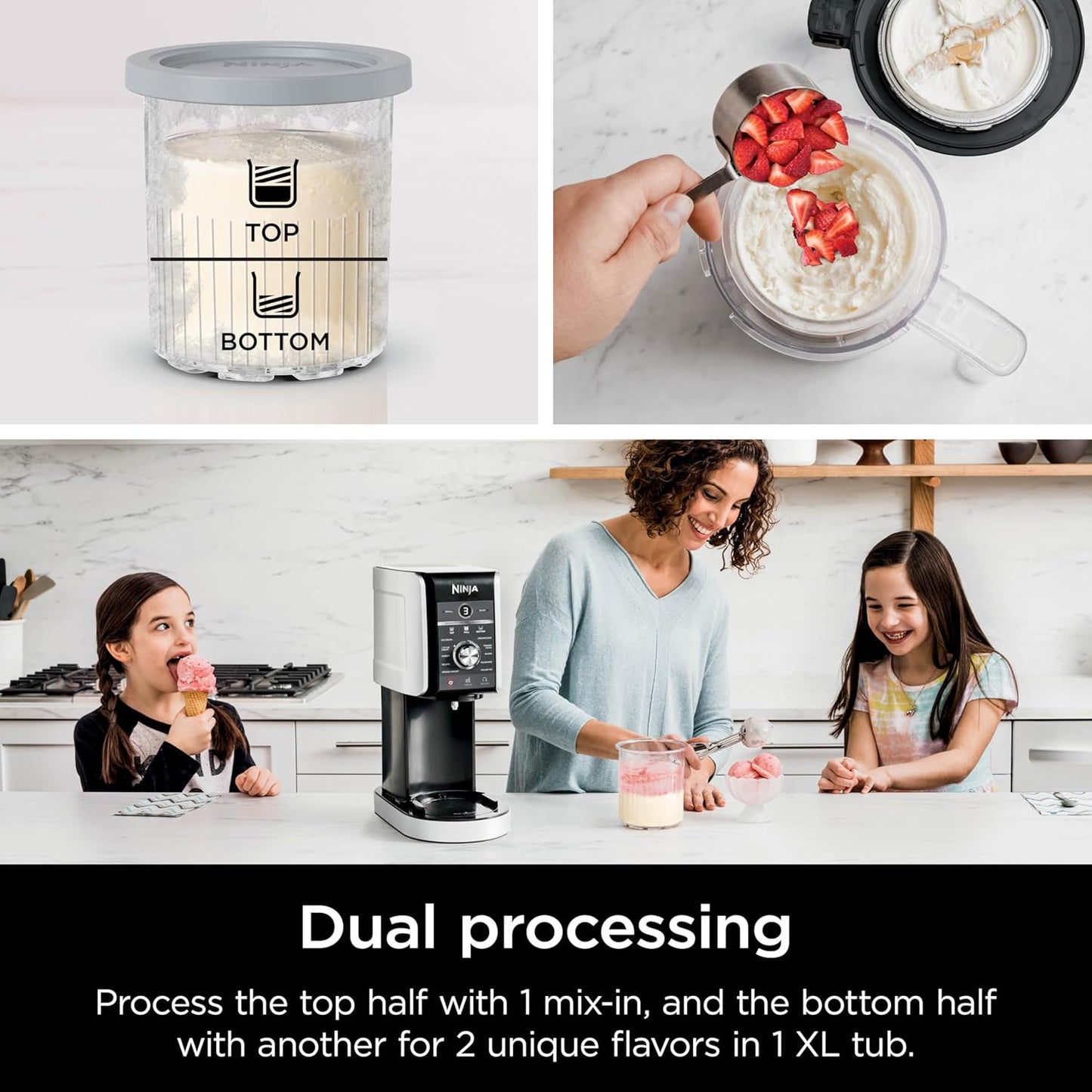 Ninja NC301 CREAMi Ice Cream Maker, for Gelato, Mix-ins, Milkshakes, Sorbet, Smoothie Bowls & More