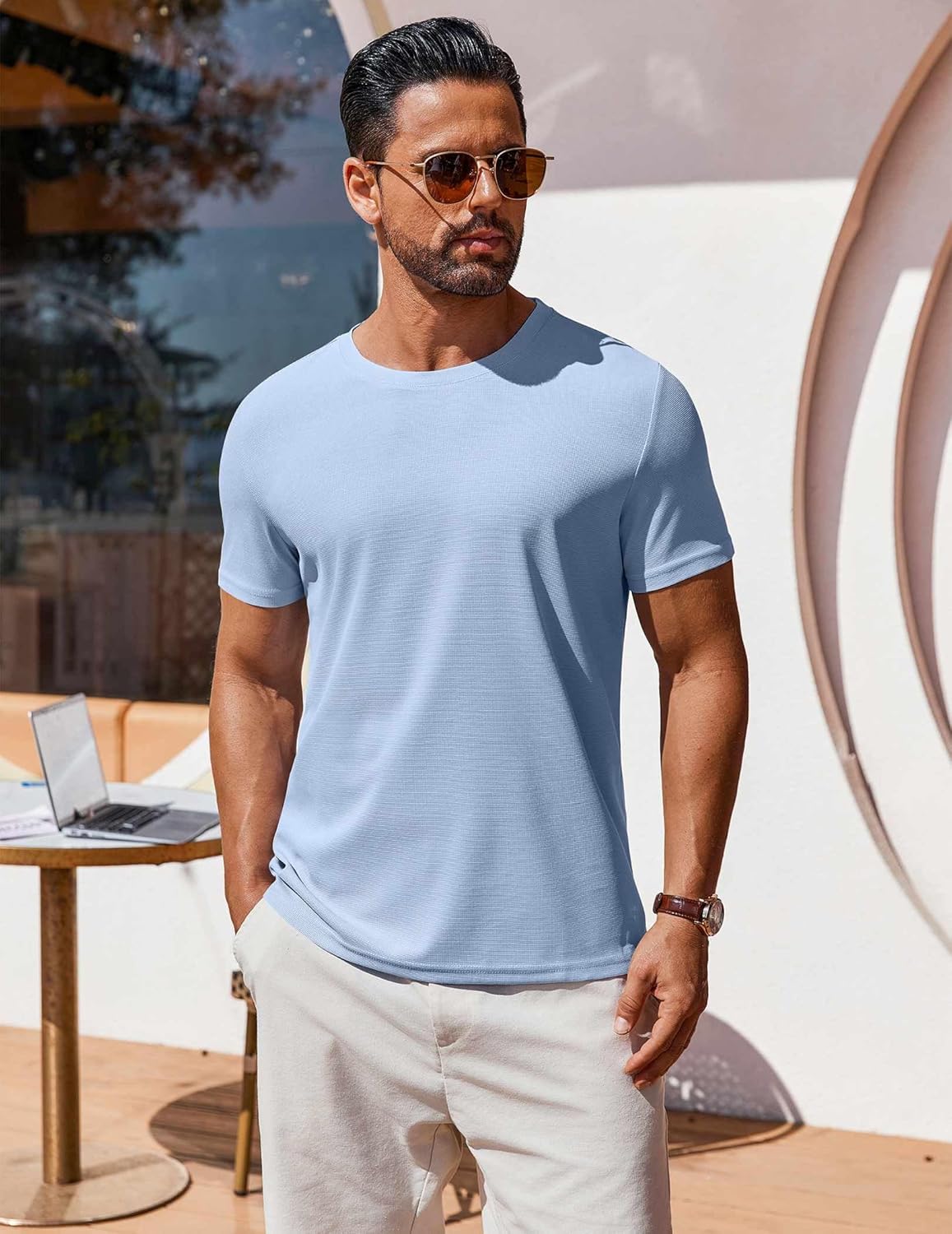 T Shirt Short Sleeve Crew Neck T-Shirt Casual Summer Basic Tee Shirts