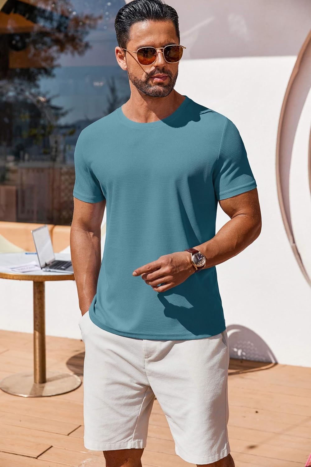 T Shirt Short Sleeve Crew Neck T-Shirt Casual Summer Basic Tee Shirts