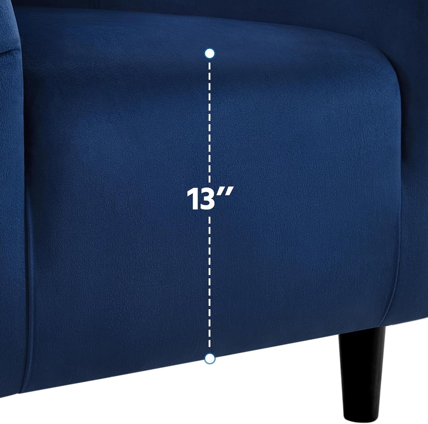 Yaheetech Accent Barrel Chair Boucle Fabric Club Chair
