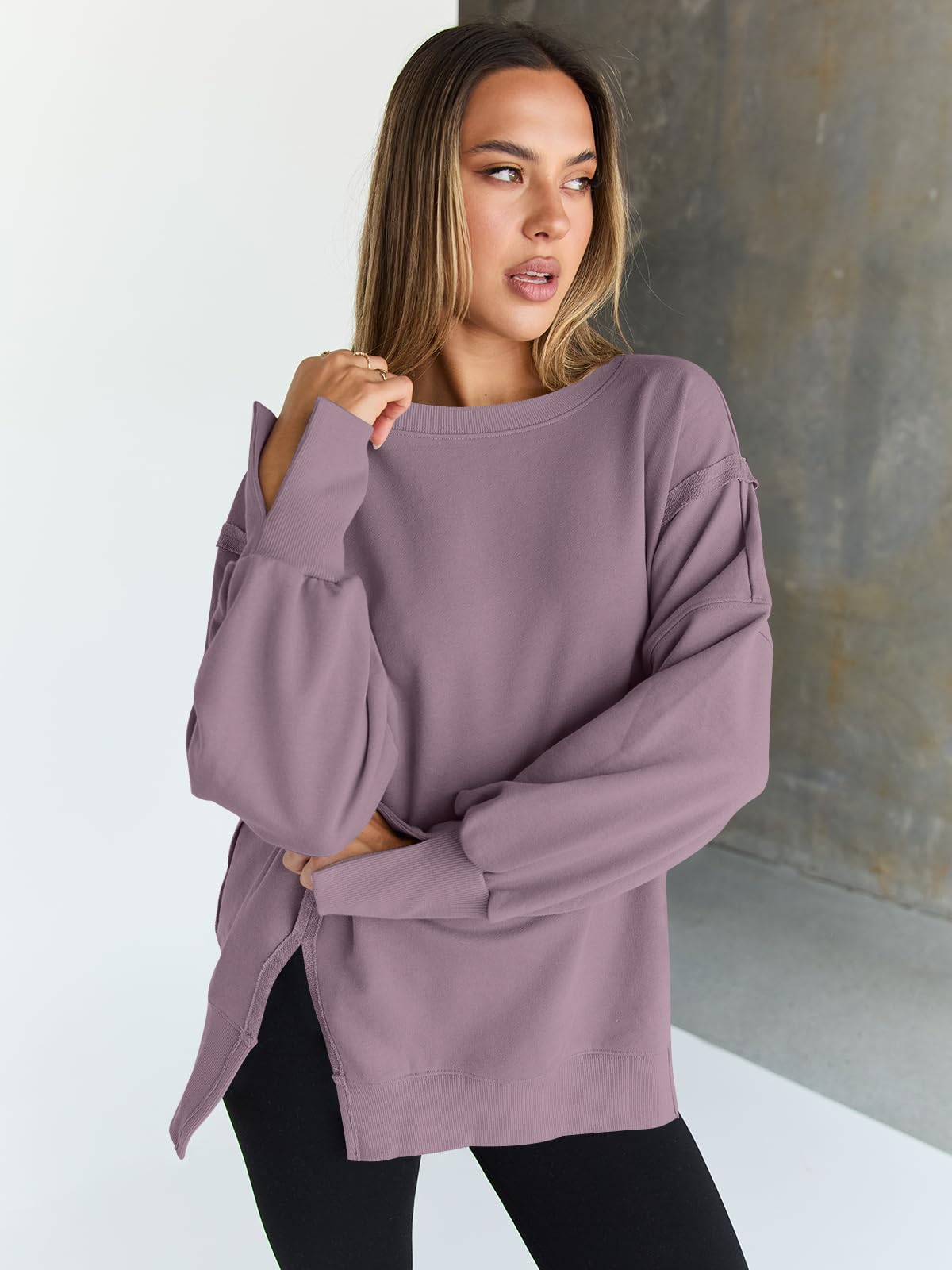 Womens Oversized Sweatshirts Hoodies Crewneck Shirts Fall Outfits