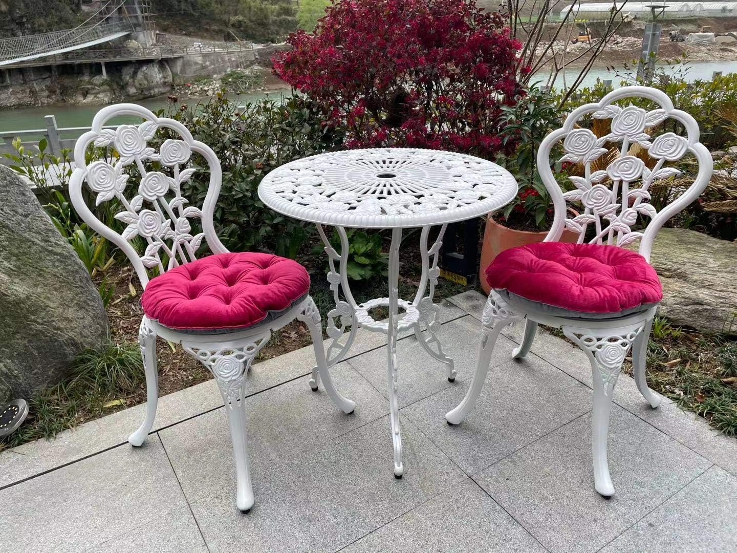 Mandolin Patio Table and Chairs 5 Piece Outdoor Dining Set