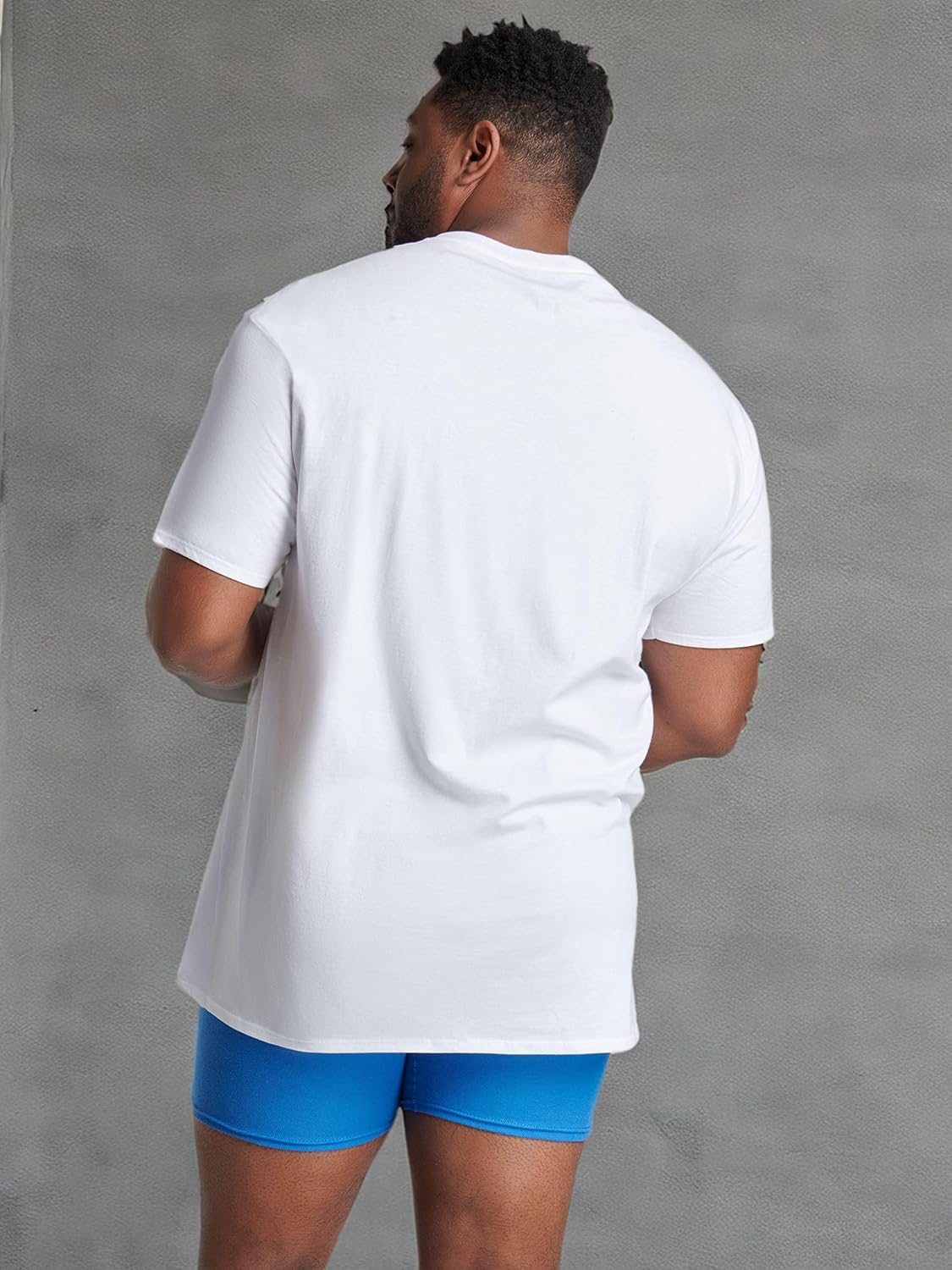 Men's Crew Tee Undershirts Moisture Wicking & Tag Free Comfy Outfits