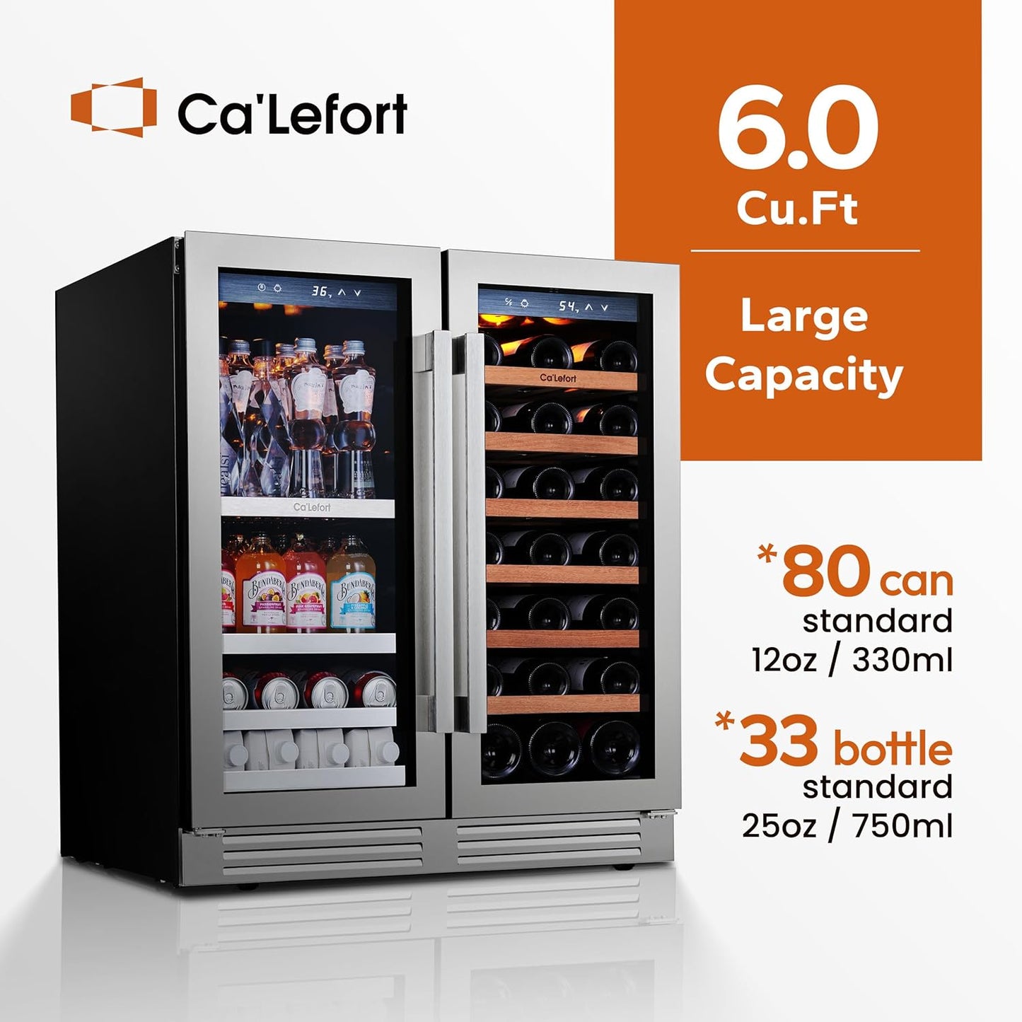 24 Inch Wine Fridge 54 Bottle Wine Cooler Refrigerator