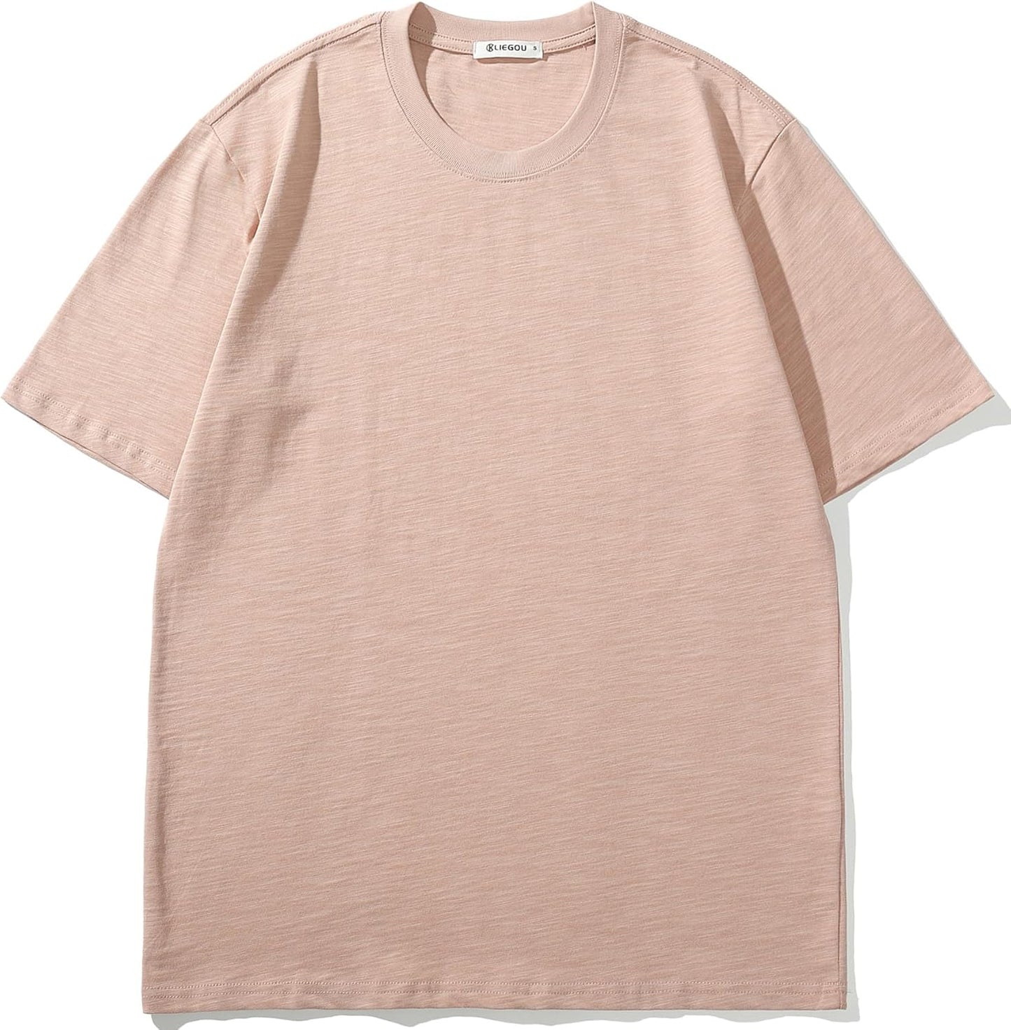 Cotton Loose Fit Thick T-Shirt Heavy Weight Crewneck Tees for Men