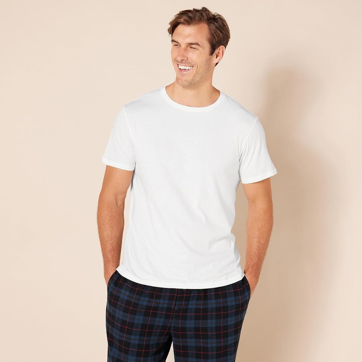 Men's Cotton Crew Neck T-Shirts, Versatile Soft Basics, Pack of 6