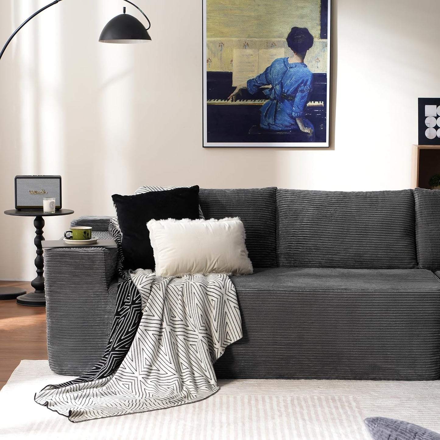 104" Cloud Sectional Couch with L-Shape Chaise