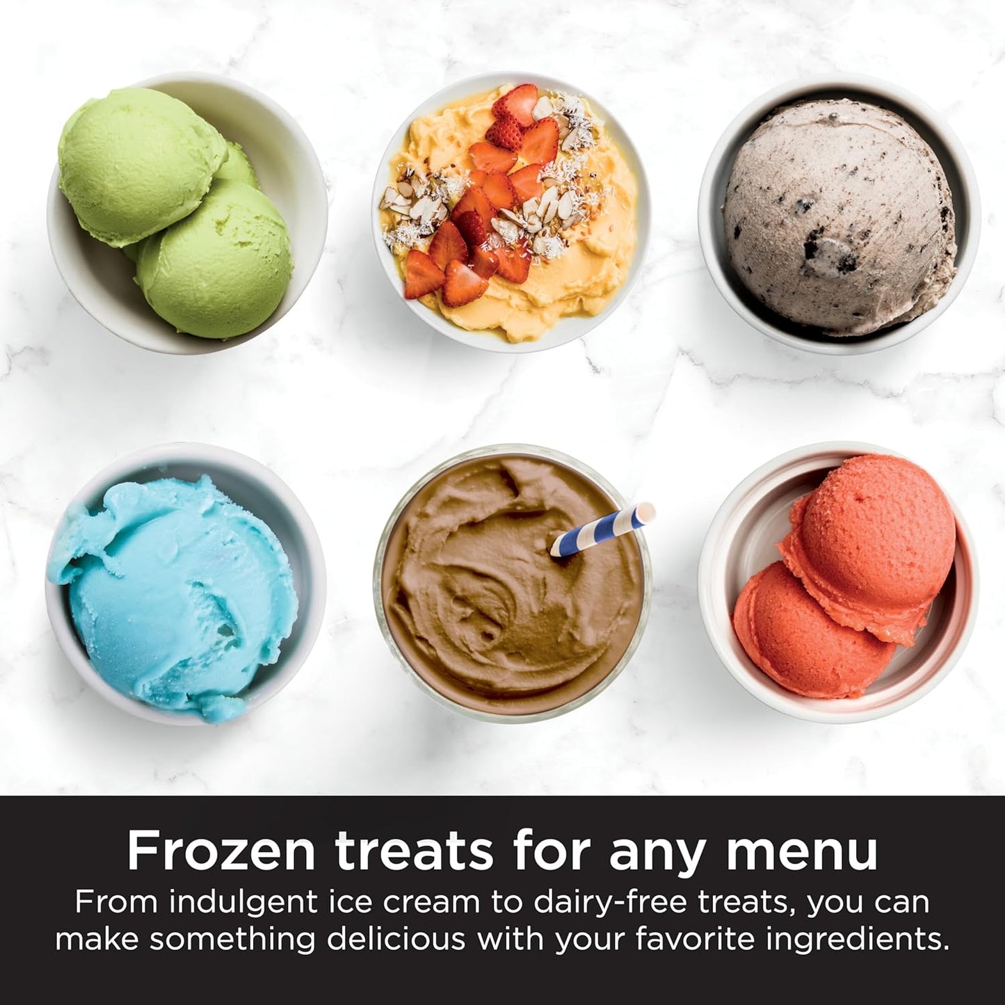 Ninja NC301 CREAMi Ice Cream Maker, for Gelato, Mix-ins, Milkshakes, Sorbet, Smoothie Bowls & More