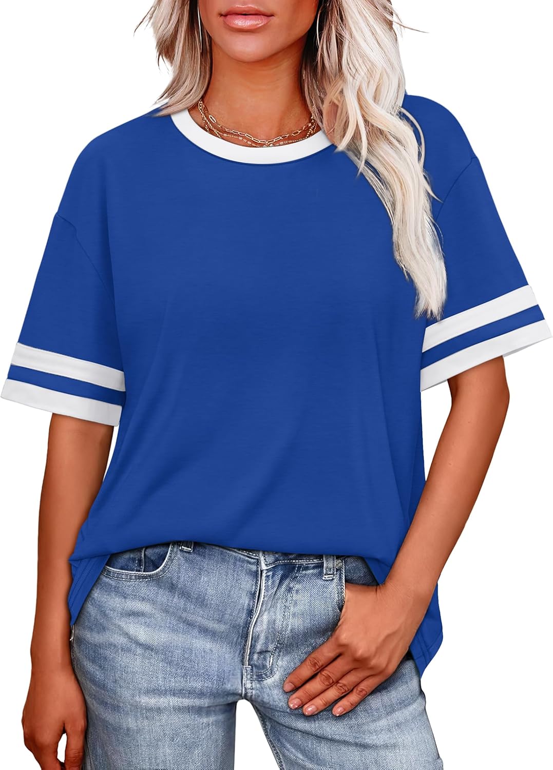 Womens T Shirts Loose Fit Short Sleeve Tees