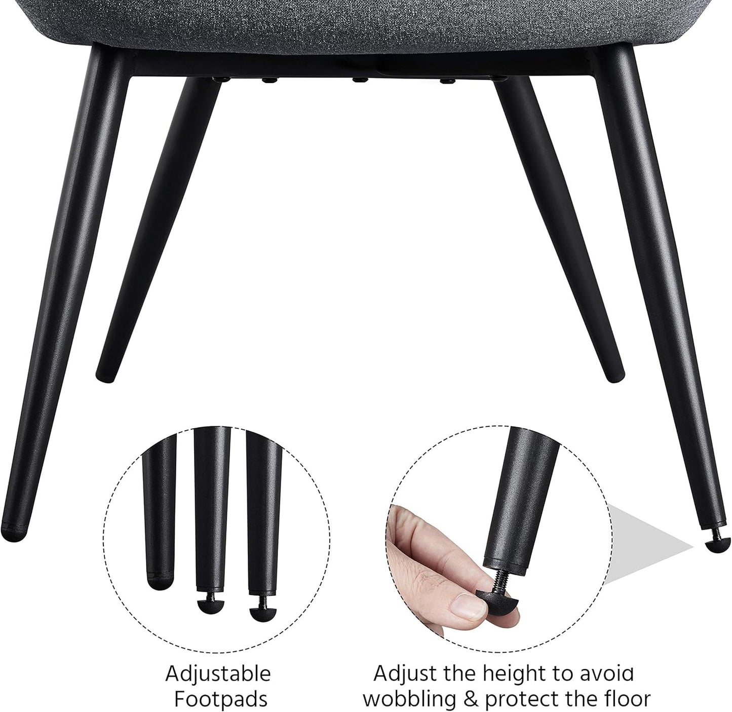 Yaheetech PU Leather Armchair Modern Accent Chair with Metal Legs