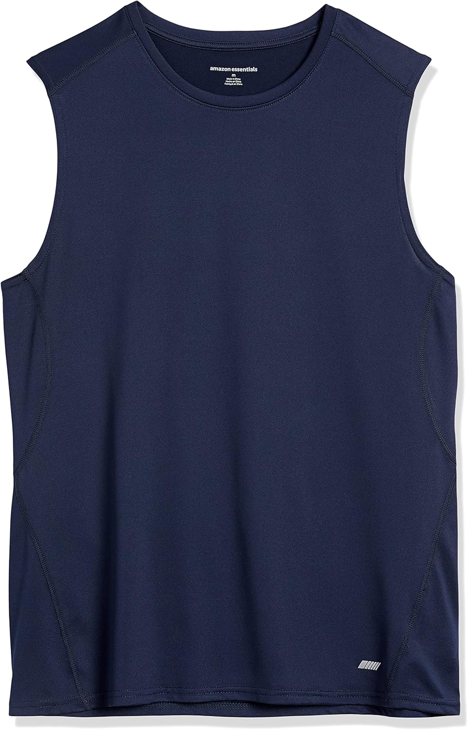 Essentials Men's Active Quick Dry Tech Stretch Lightweight Sleeveless Muscle Shirt
