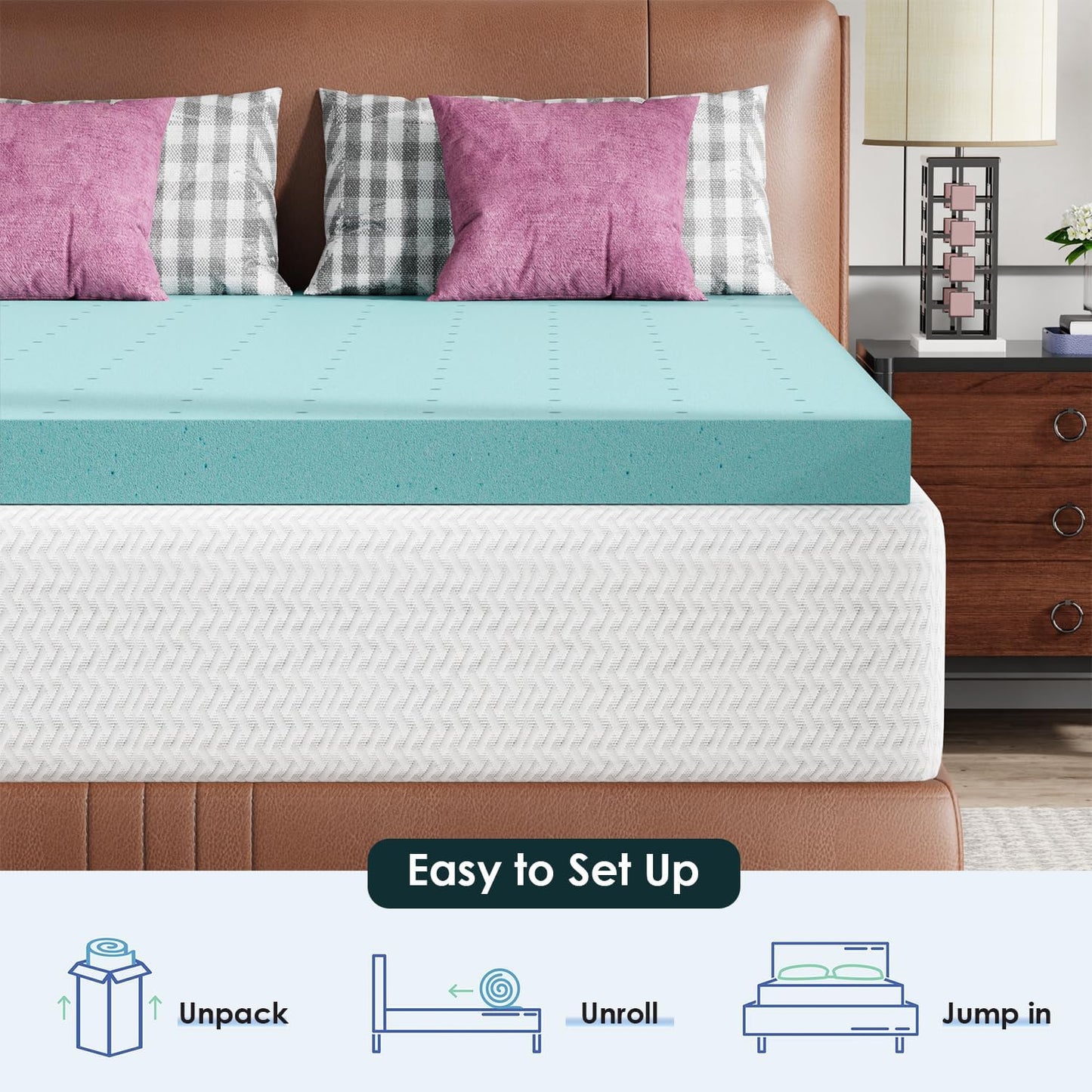 Twin 6 Inch Gel Memory Foam Mattress in a Box Medium Firm