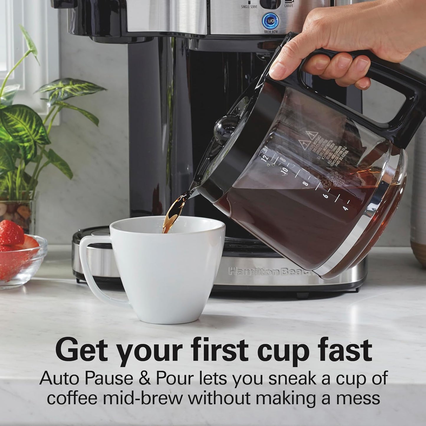 Hamilton Beach 2-Way 12 Cup Programmable Drip Coffee Maker