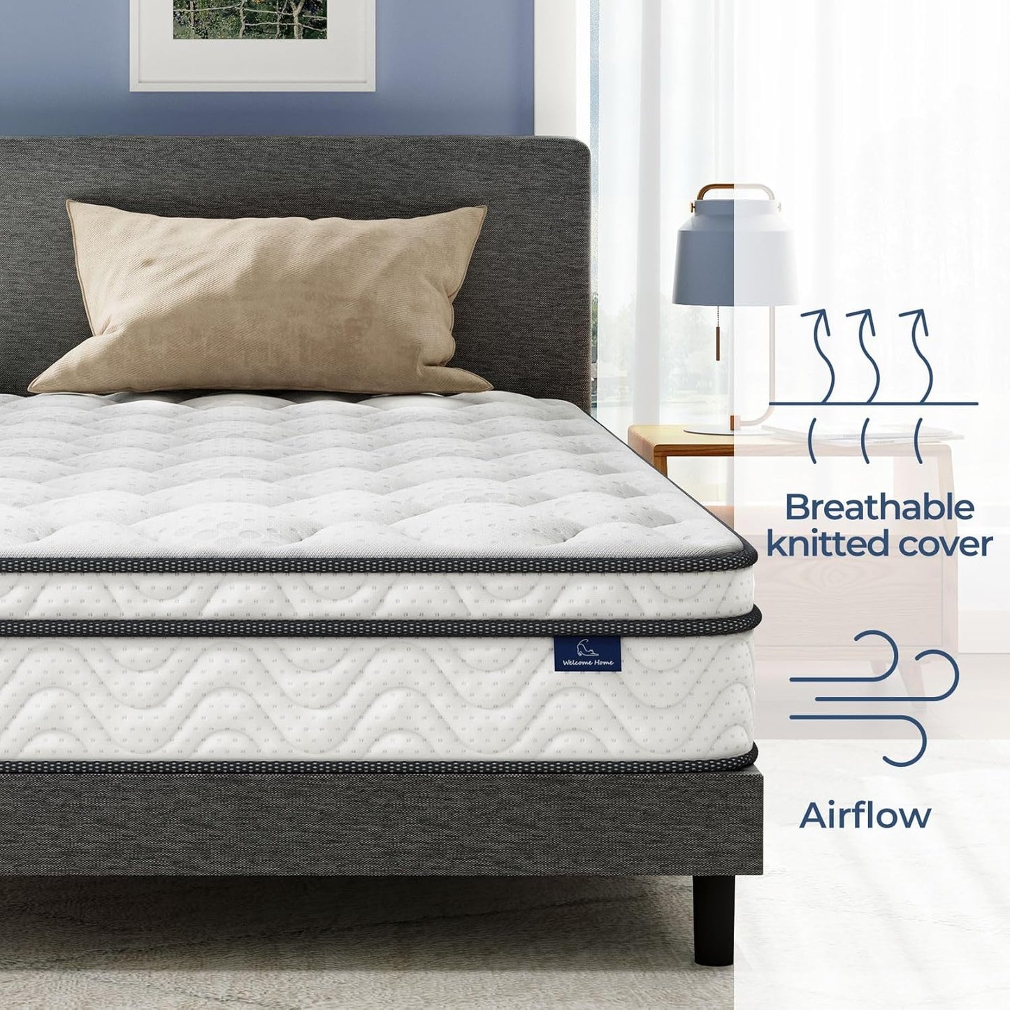 10 Inch Hybrid Mattress in a Box with Memory Foam