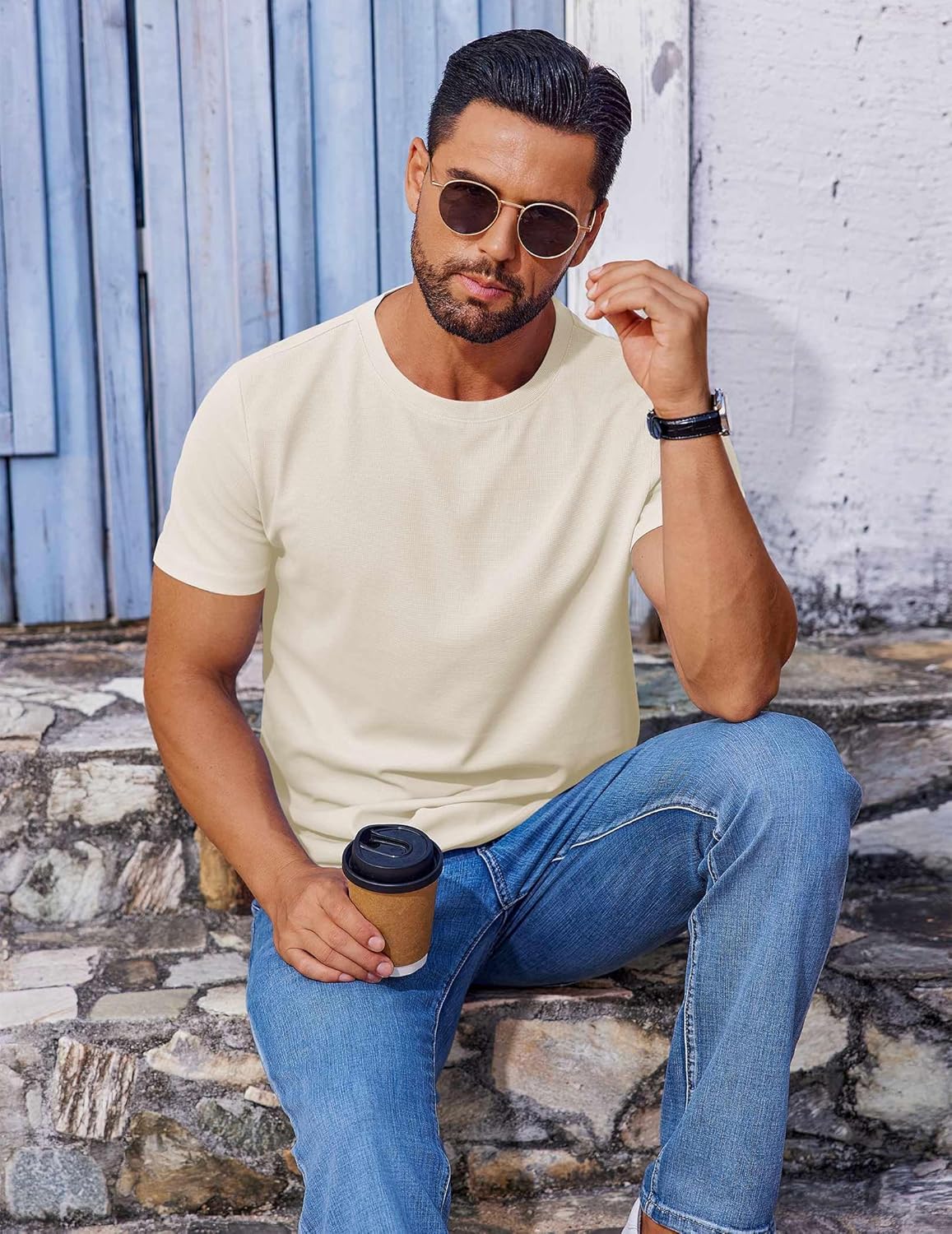 T Shirt Short Sleeve Crew Neck T-Shirt Casual Summer Basic Tee Shirts