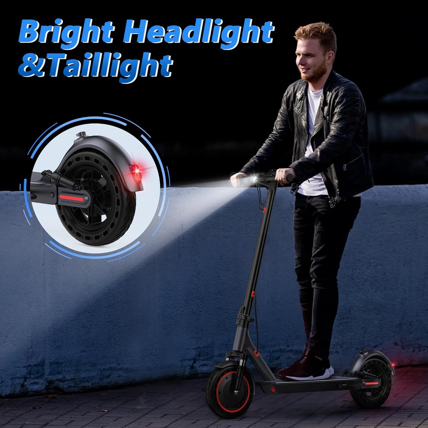 Electric Scooter for Adults 8.5/10/14" Tires, 19/22Mph, 350W/500W Motor