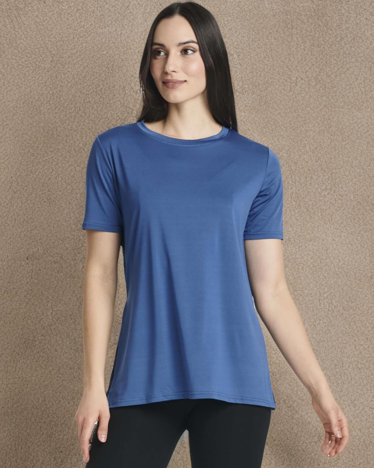 Real Essentials 5 Pack: Women's Short Sleeve Active Workout T-Shirts