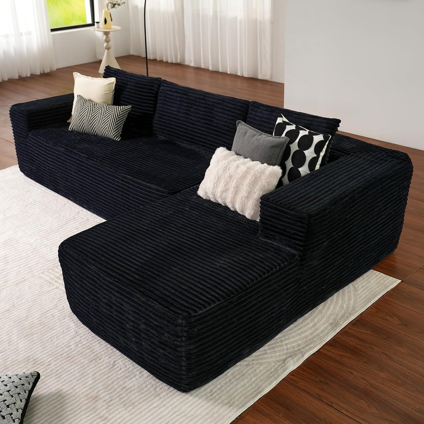 104" Cloud Sectional Couch with L-Shape Chaise