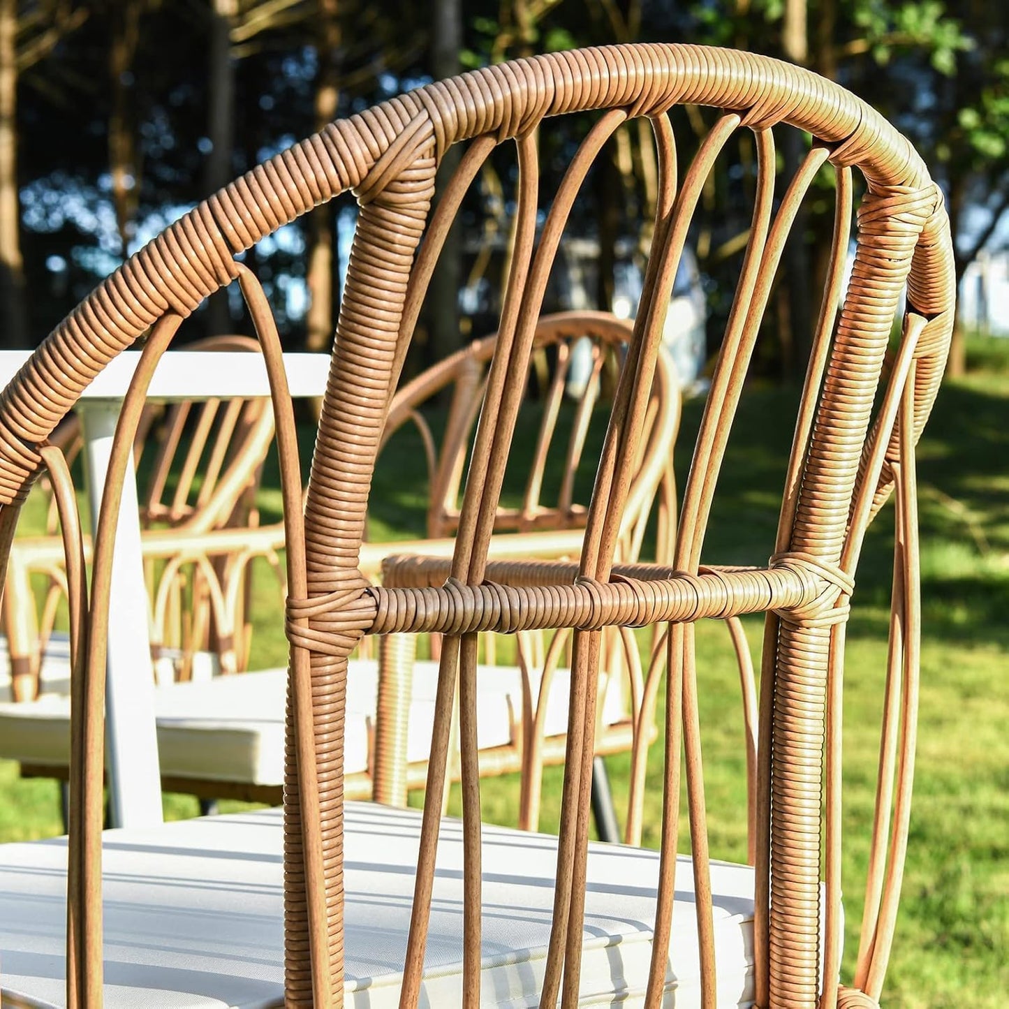 YITAHOME 5 Pieces Outdoor Patio Dining Table Chair Set