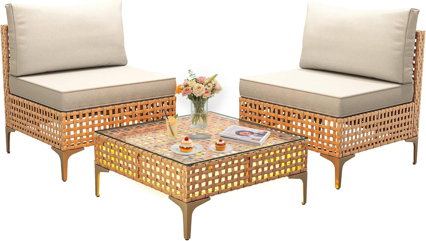 YITAHOME 5 Pieces Outdoor Patio Dining Table Chair Set