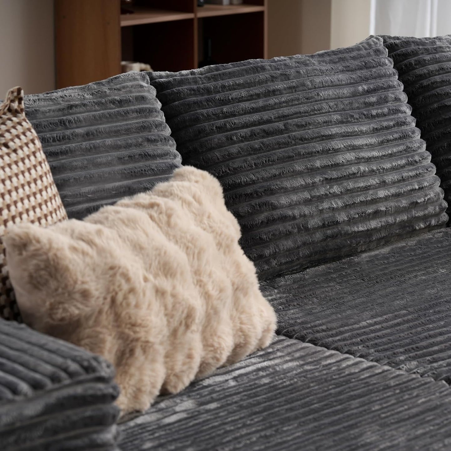 104" Cloud Sectional Couch with L-Shape Chaise