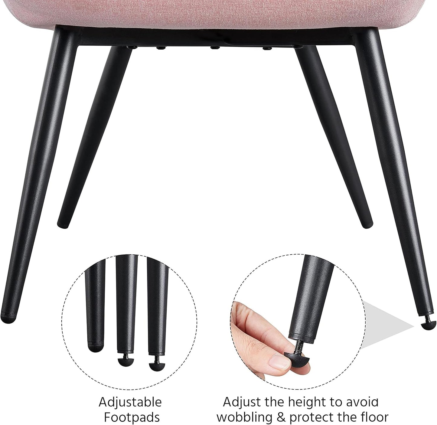 Yaheetech PU Leather Armchair Modern Accent Chair with Metal Legs