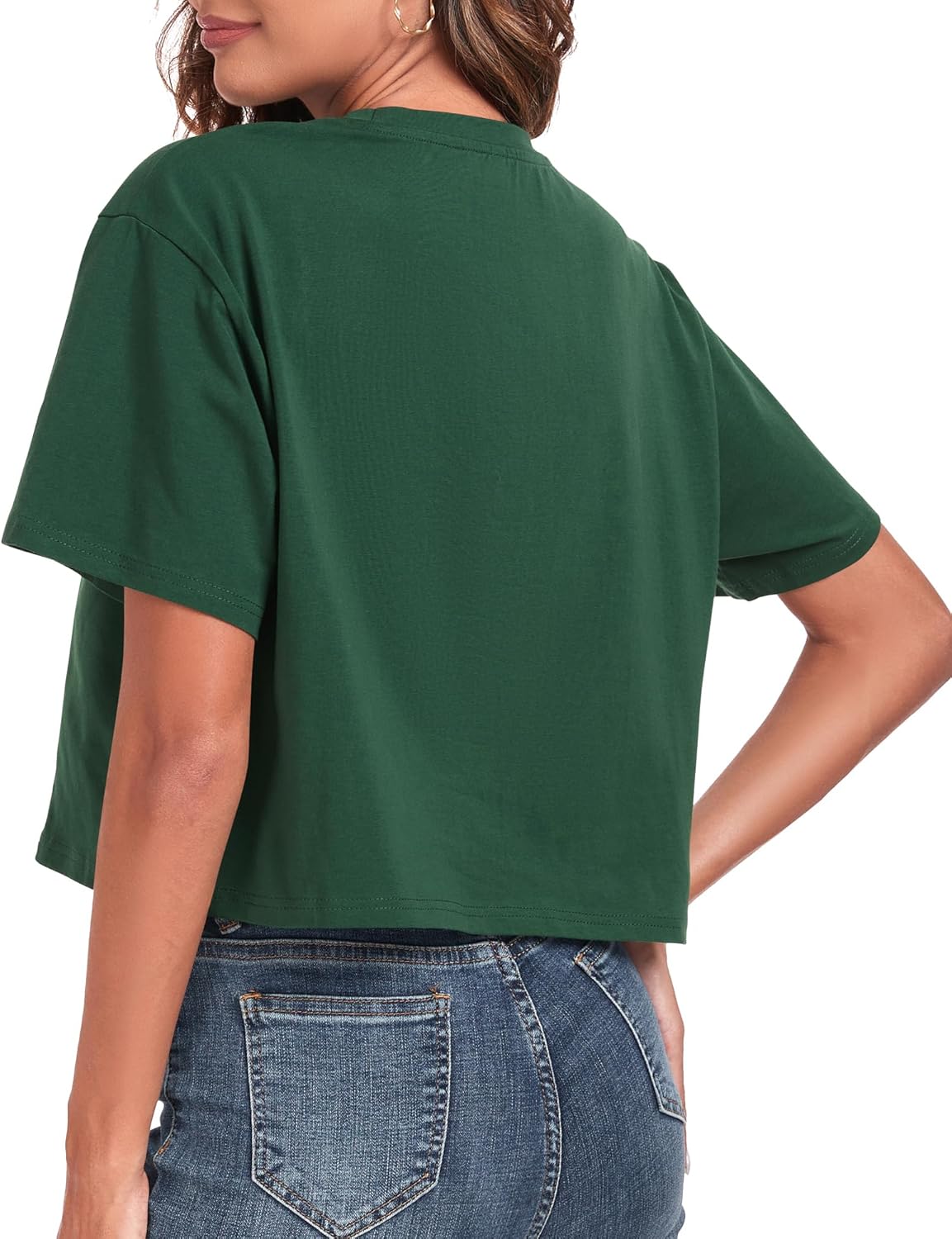 Women's Oversized Workout Cropped T Shirts