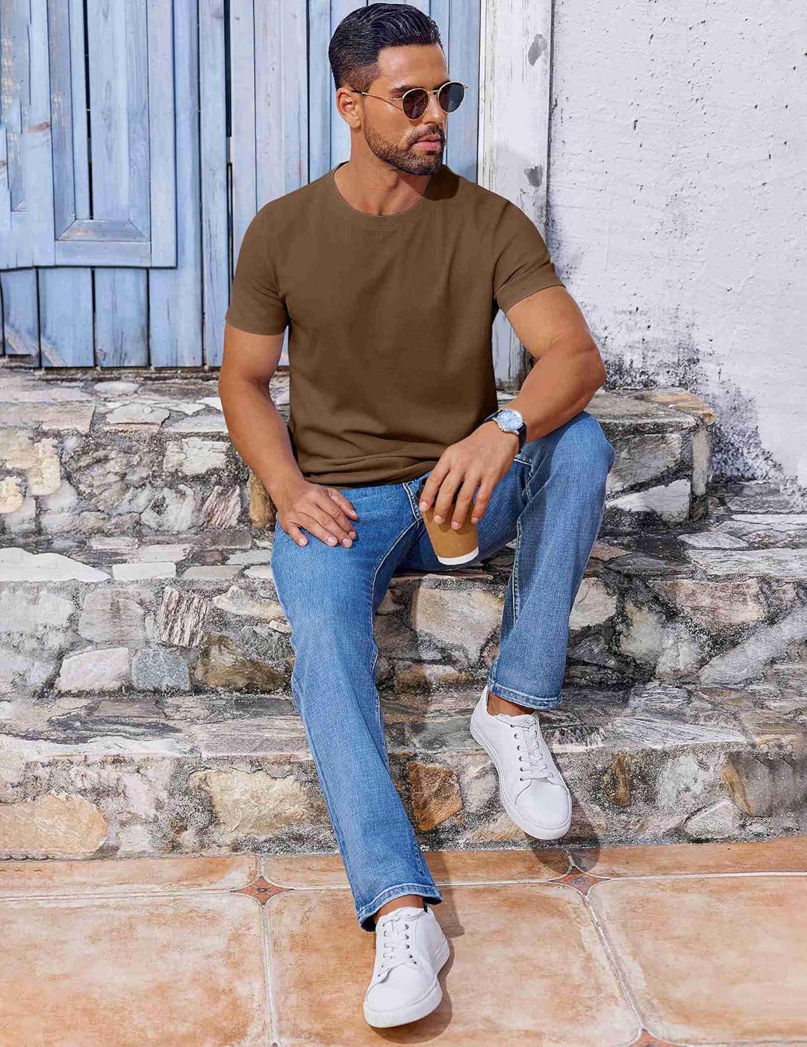 T Shirt Short Sleeve Crew Neck T-Shirt Casual Summer Basic Tee Shirts