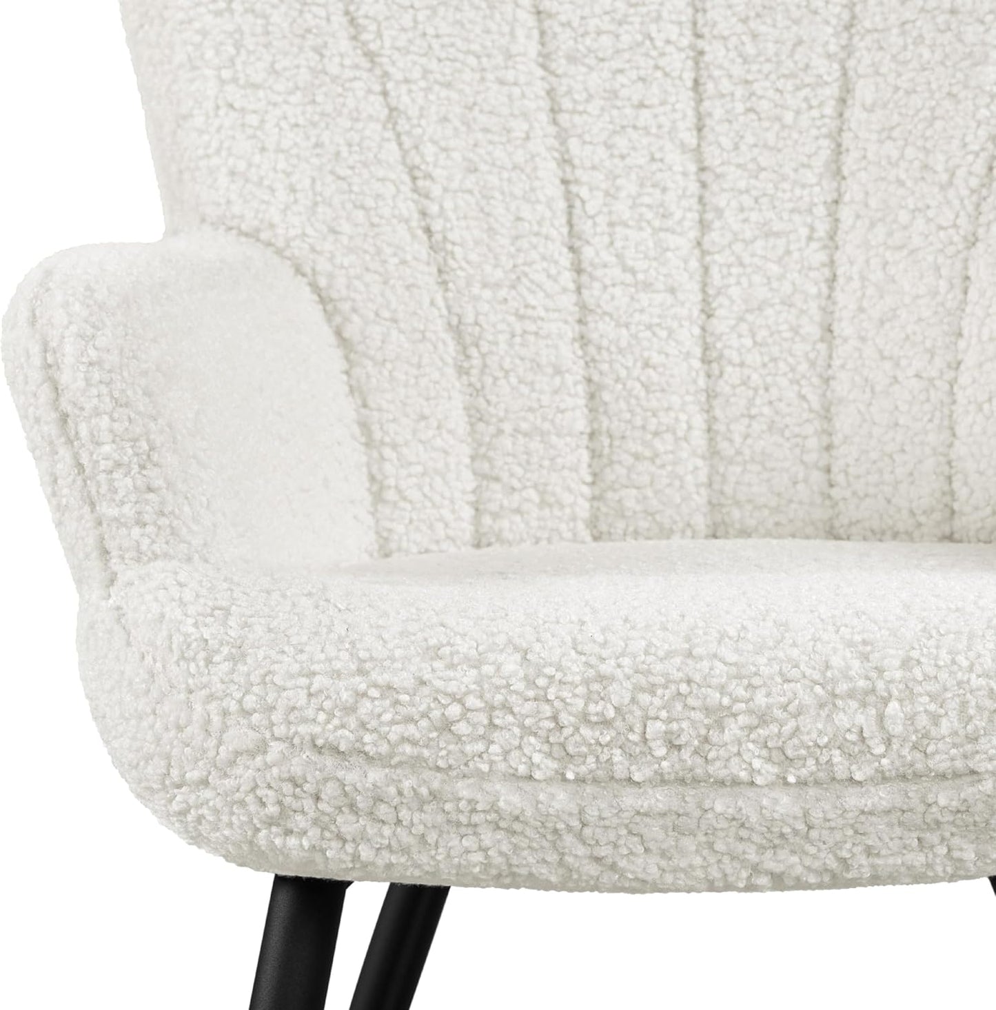 Yaheetech PU Leather Armchair Modern Accent Chair with Metal Legs