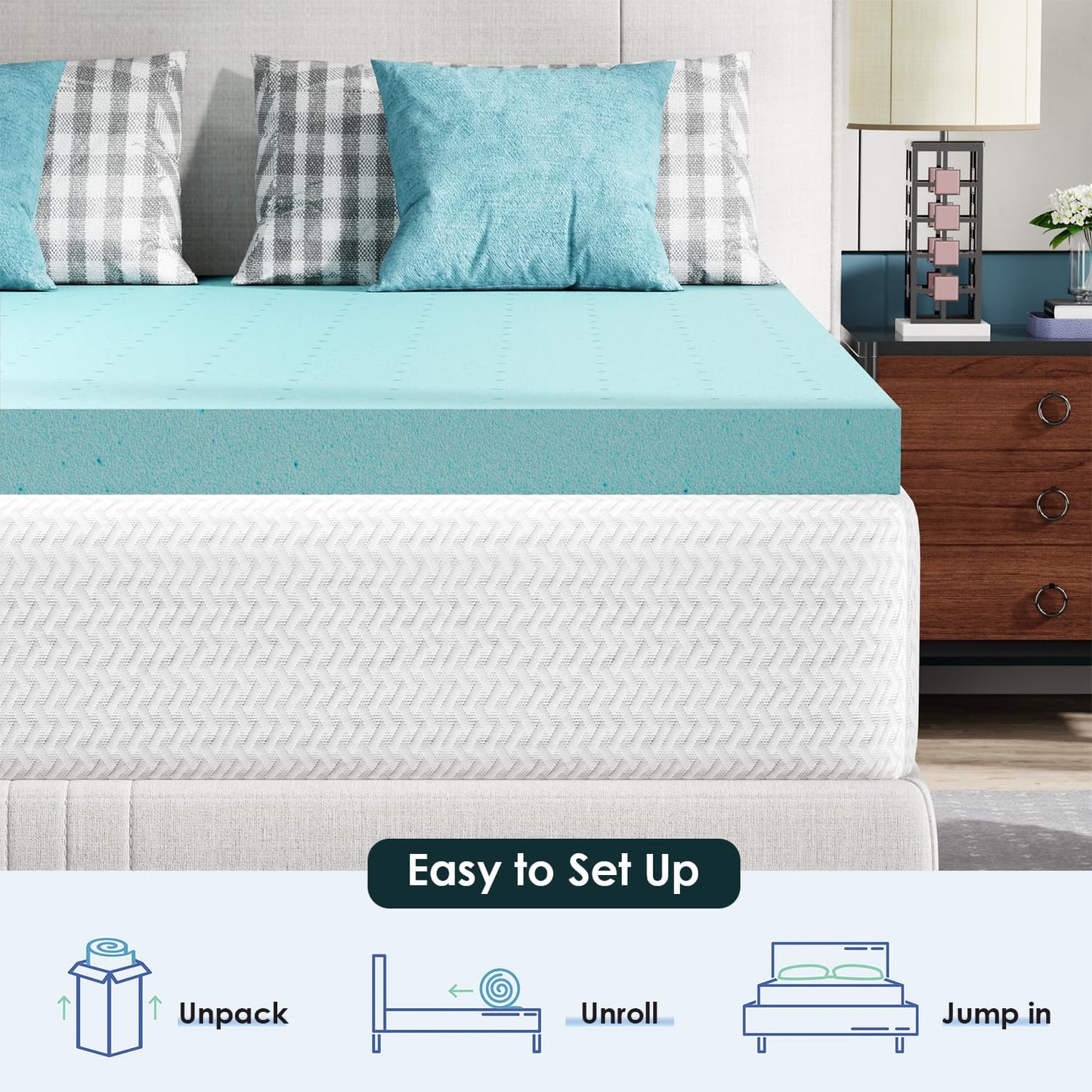 Twin 6 Inch Gel Memory Foam Mattress in a Box Medium Firm