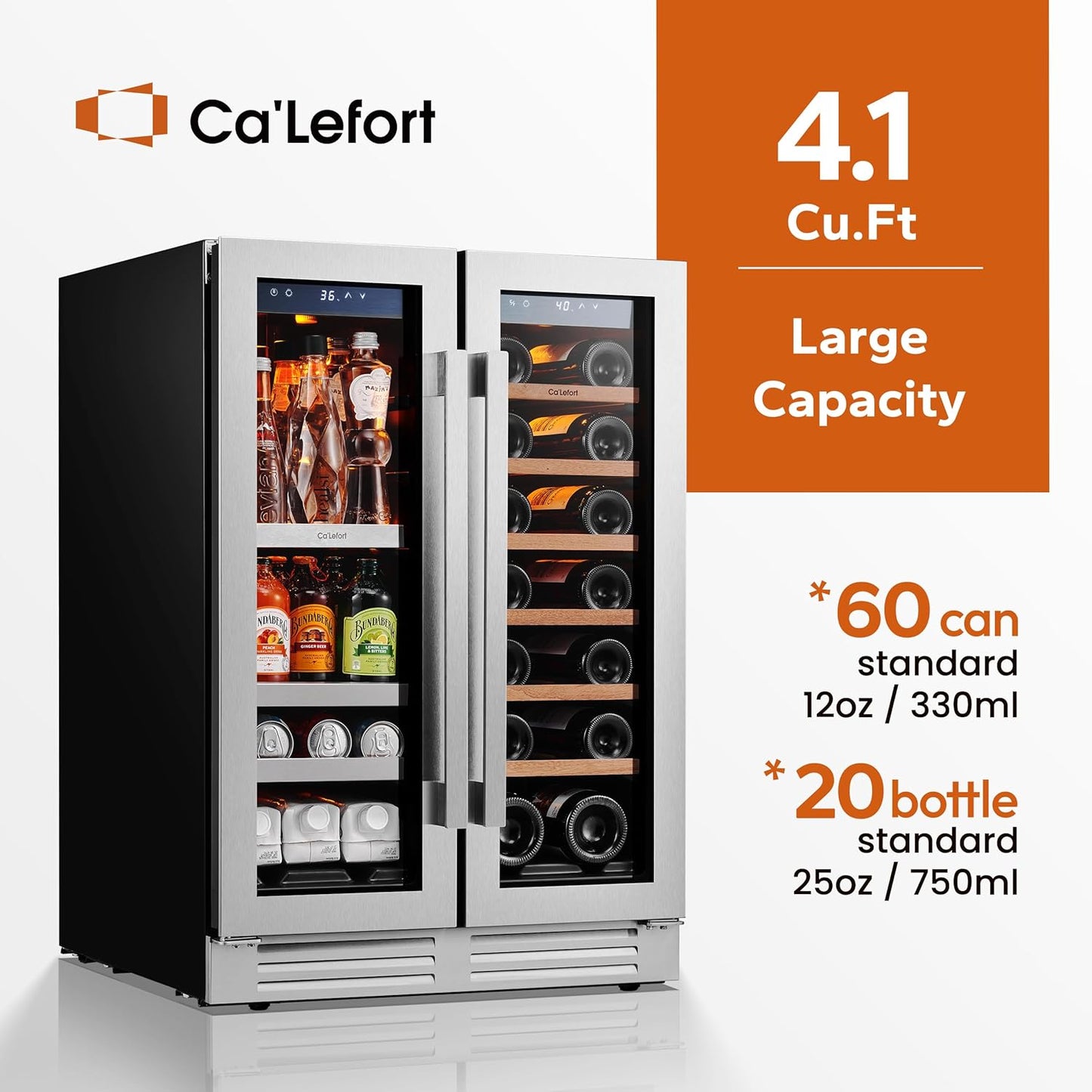 24 Inch Wine Fridge 54 Bottle Wine Cooler Refrigerator