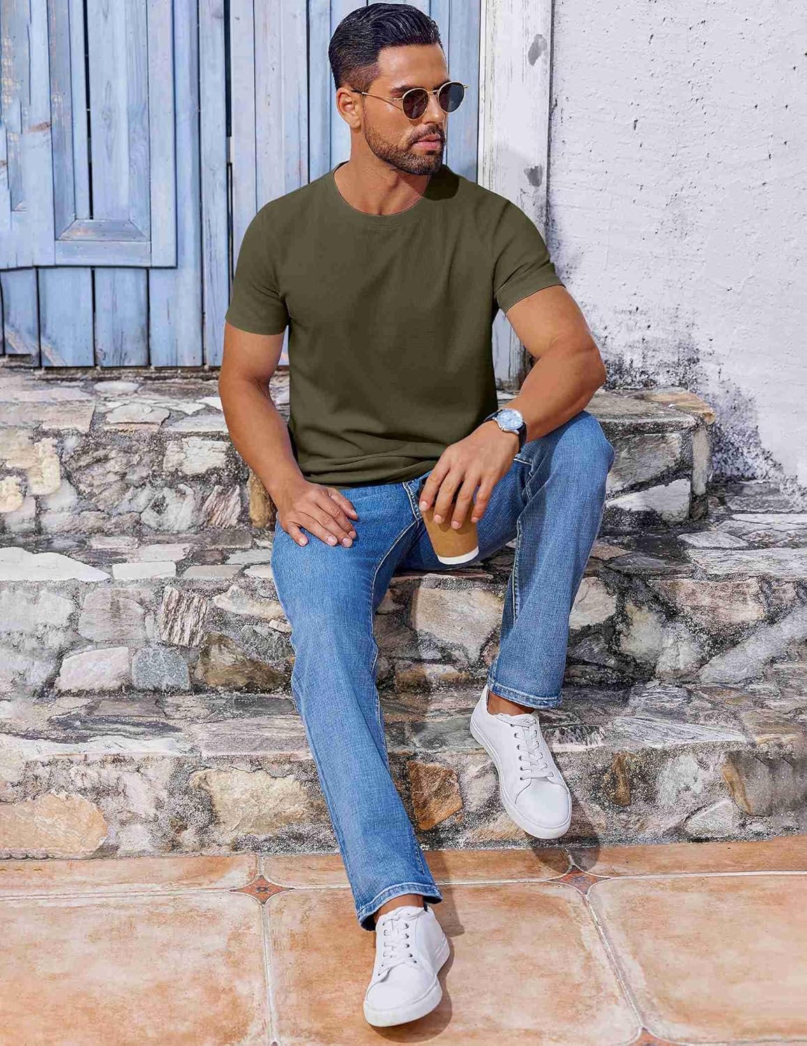 T Shirt Short Sleeve Crew Neck T-Shirt Casual Summer Basic Tee Shirts