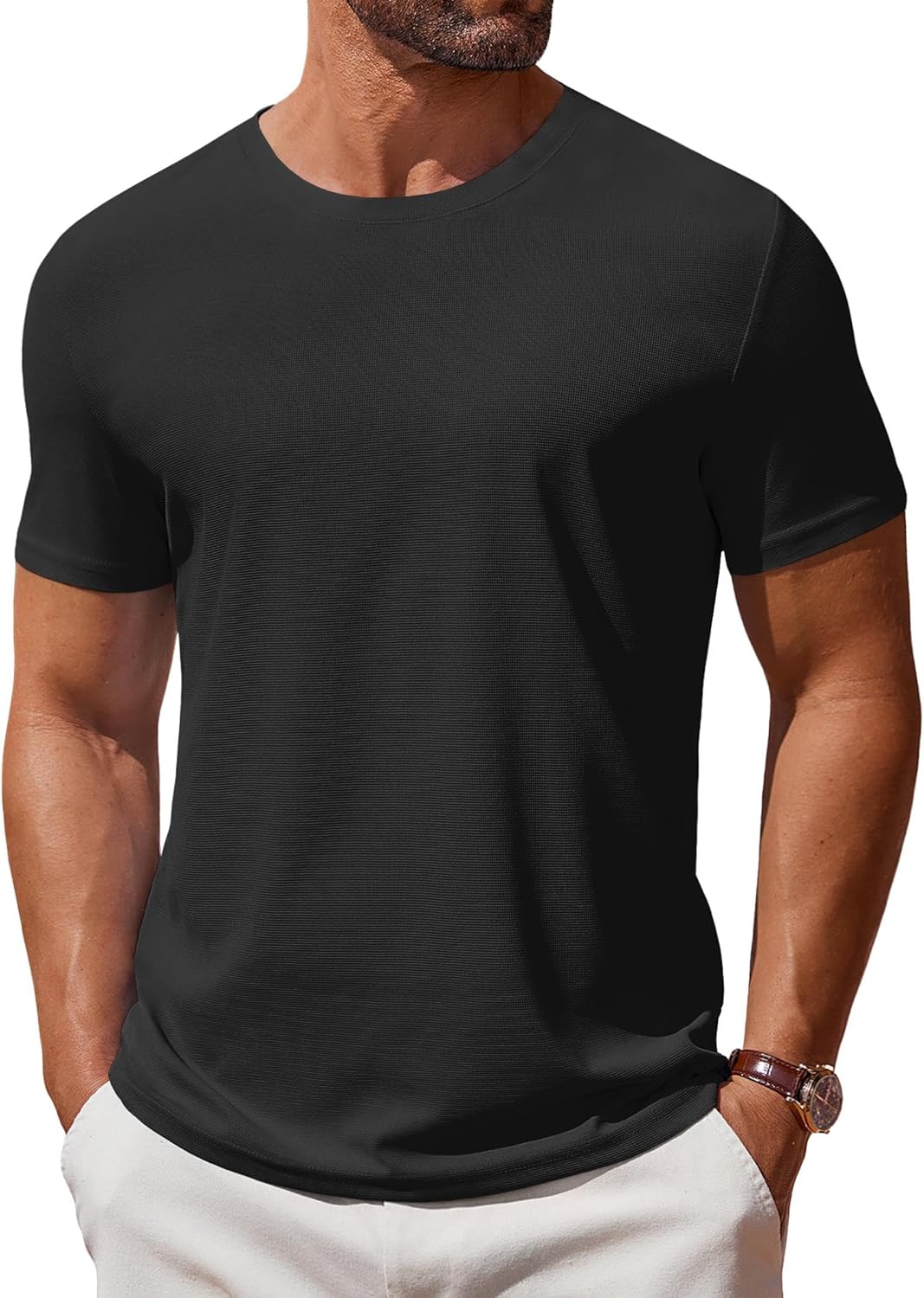 T Shirt Short Sleeve Crew Neck T-Shirt Casual Summer Basic Tee Shirts
