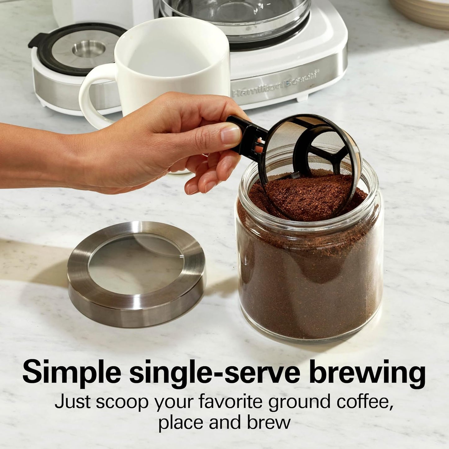 Hamilton Beach 2-Way 12 Cup Programmable Drip Coffee Maker