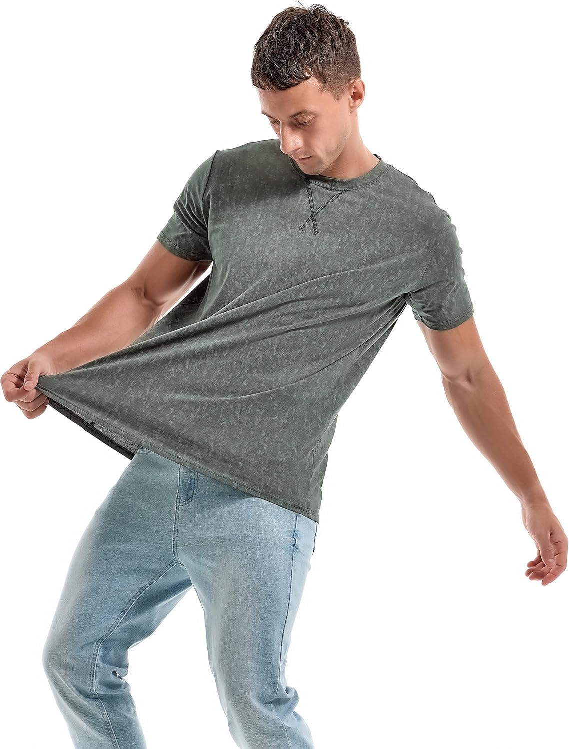 Men's T-Shirts Premium Cotton Crew Neck Tees