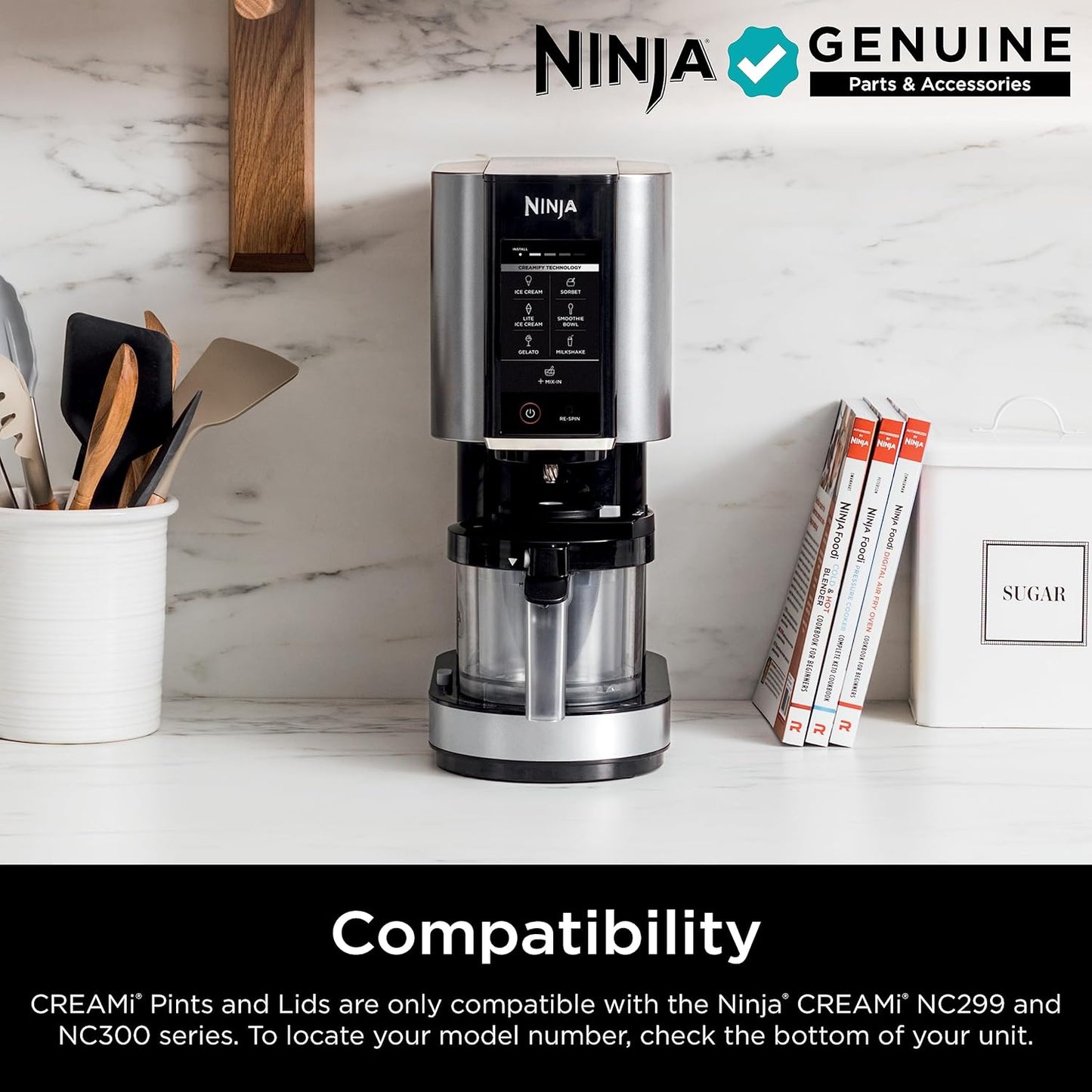 Ninja NC301 CREAMi Ice Cream Maker, for Gelato, Mix-ins, Milkshakes, Sorbet, Smoothie Bowls & More
