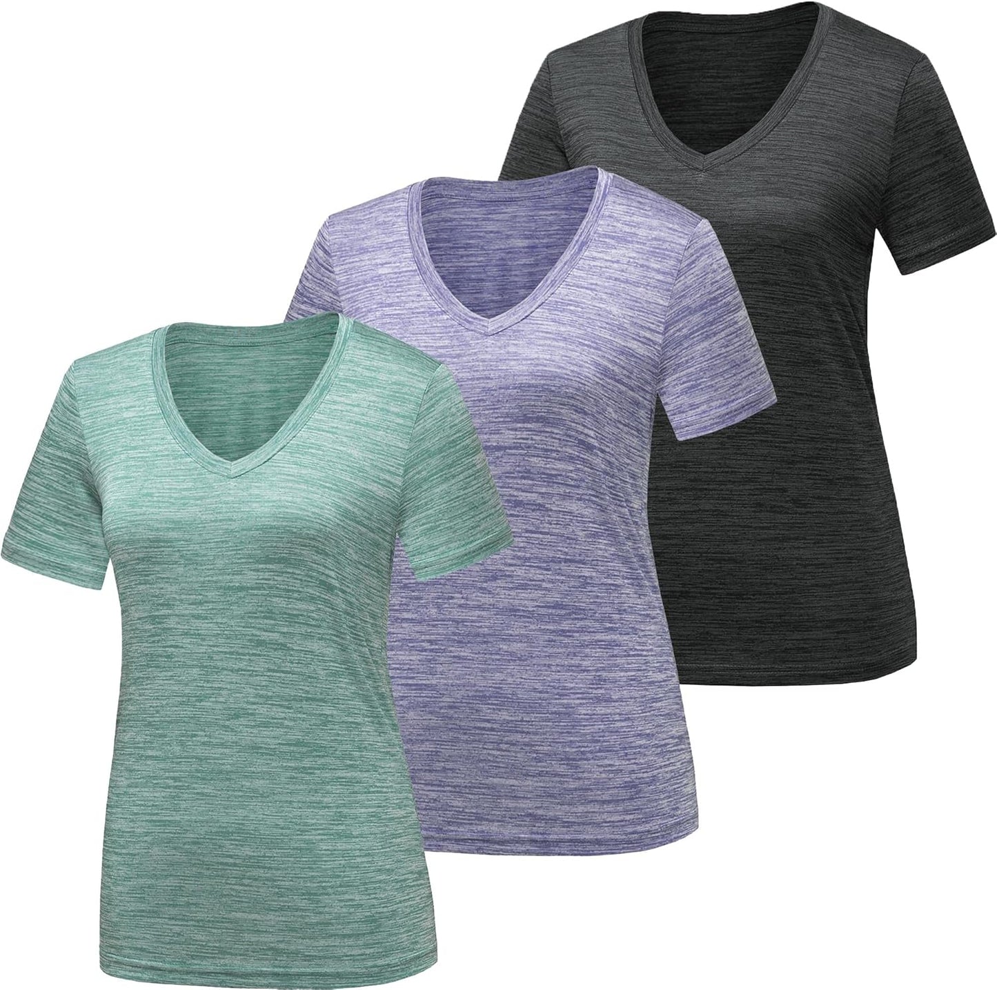 Moisture Wicking Quick Dry Active Athletic Women's Gym Performance T Shirts