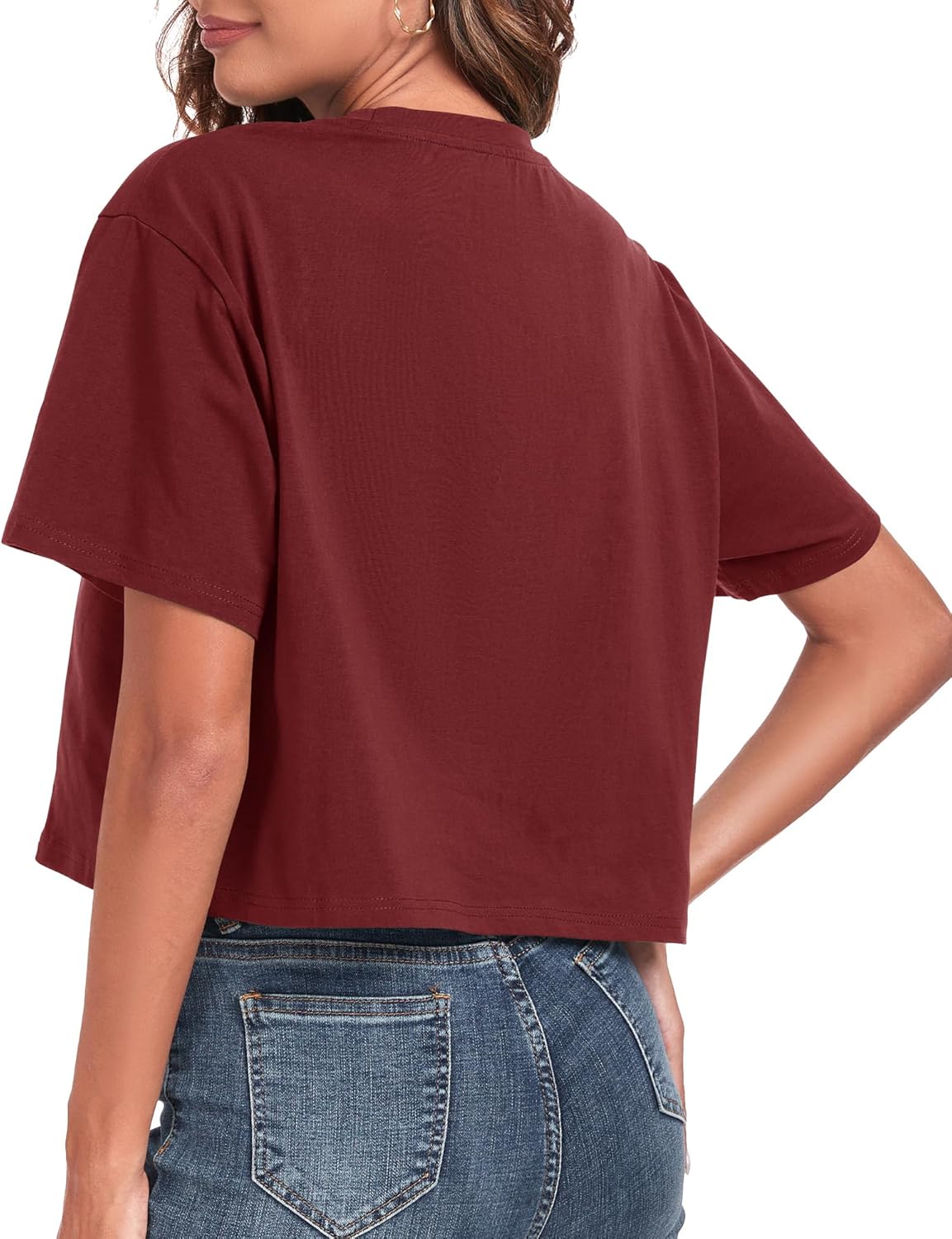 Women's Oversized Workout Cropped T Shirts