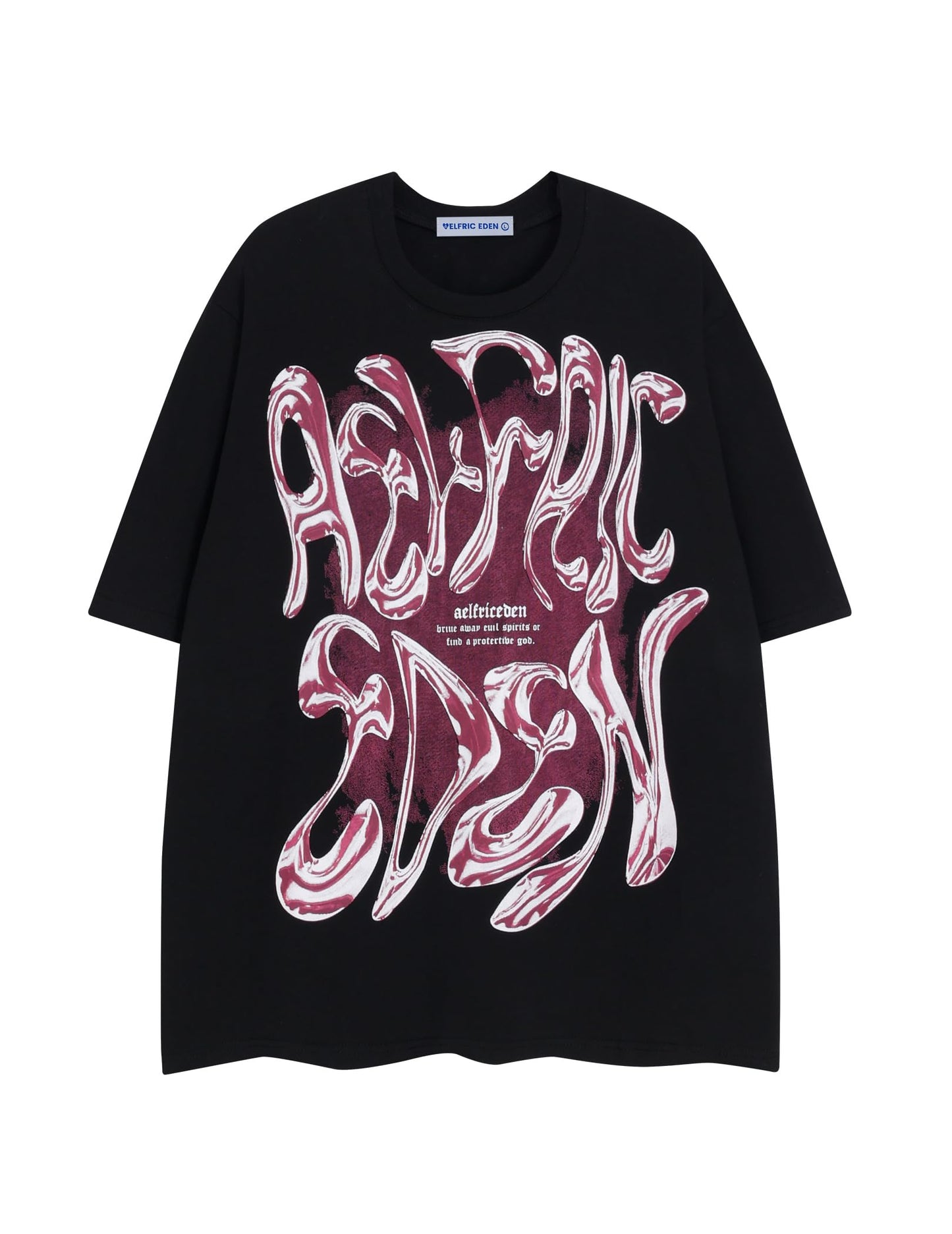 Metalic Graphic Tees Men Y2k Oversized T Shirts Women Vintage Tees Unisex Summer Tops