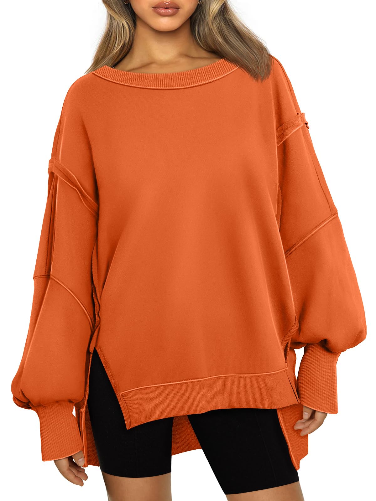 Womens Oversized Sweatshirts Hoodies Crewneck Shirts Fall Outfits