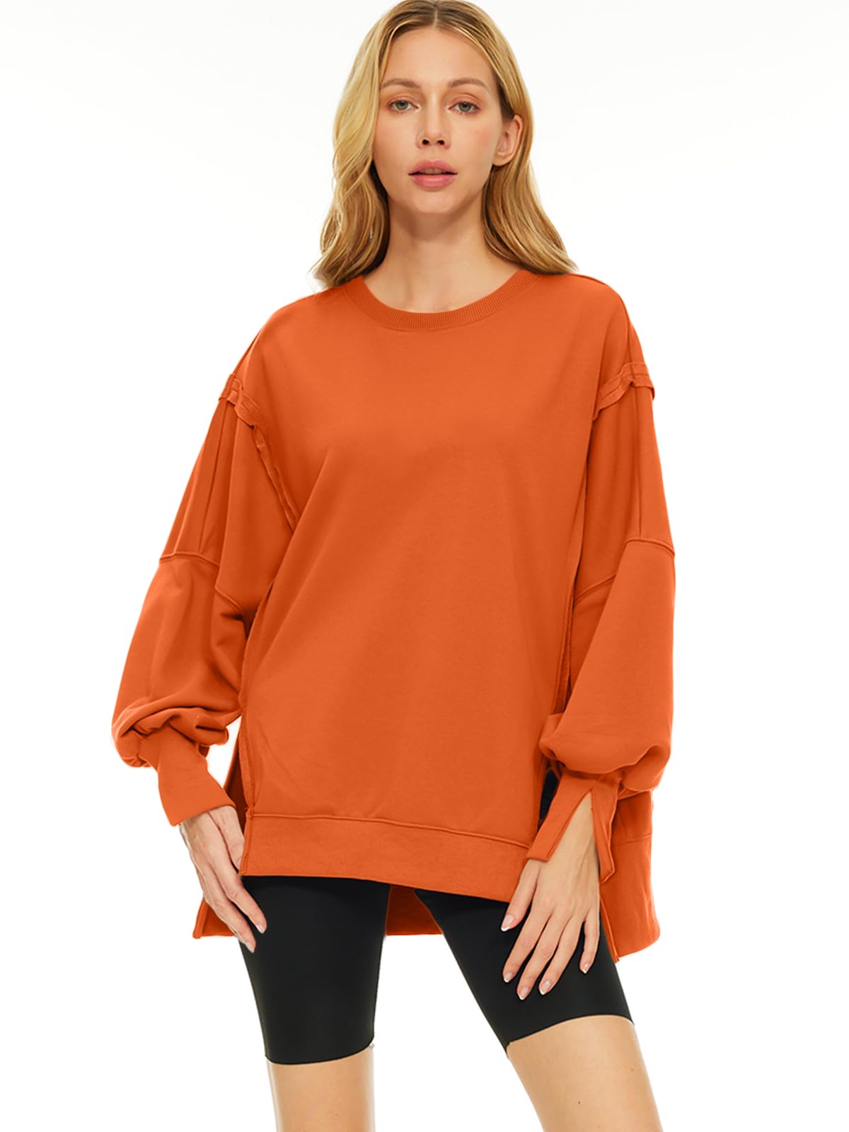 Womens Oversized Sweatshirts Hoodies Crewneck Shirts Fall Outfits