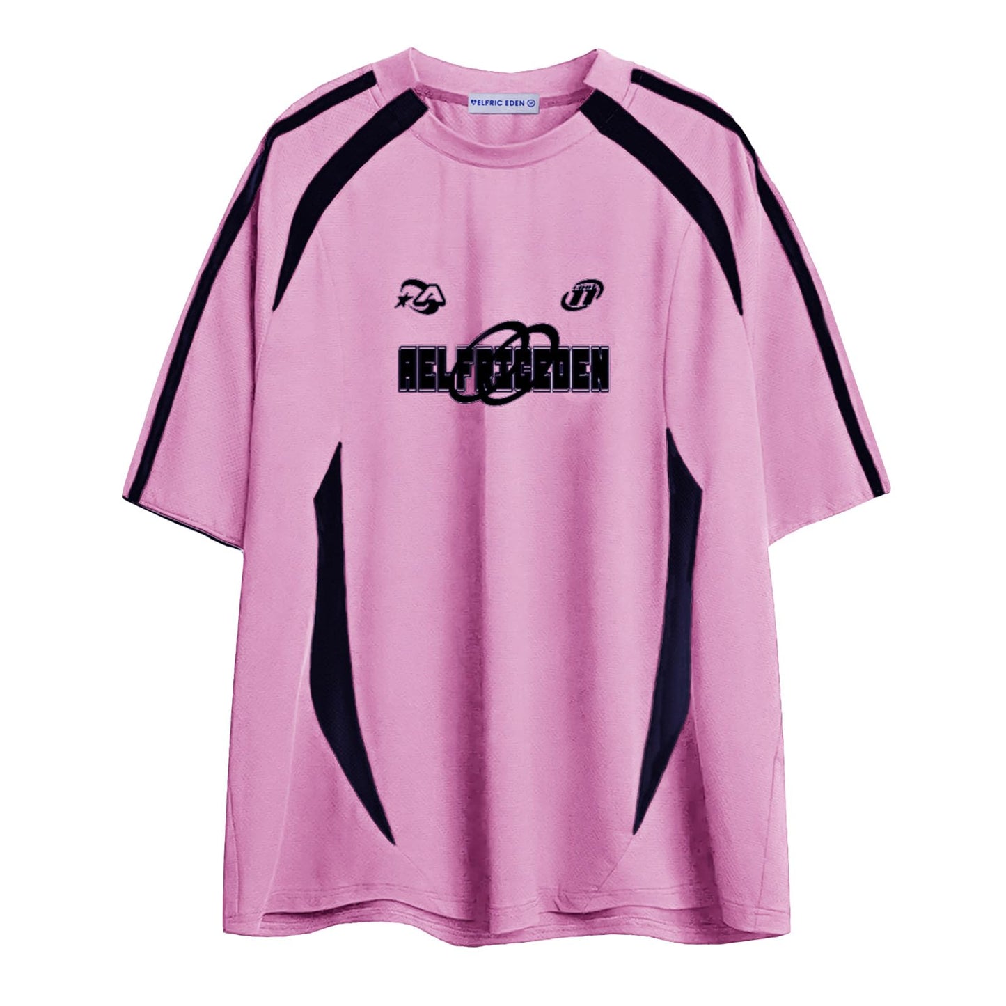 Oversized T Shirt Men 90s Shirt Unisex Streetwear Contrast Color Graphic Tees