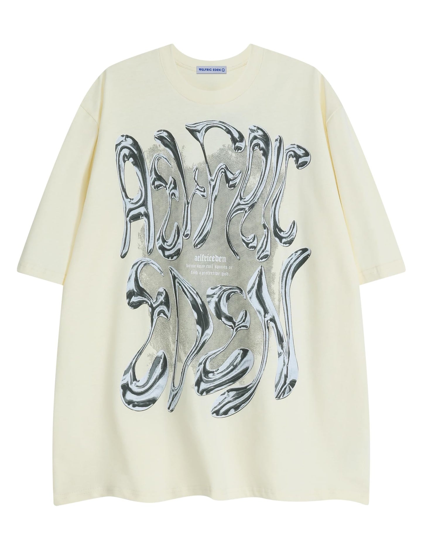 Metalic Graphic Tees Men Y2k Oversized T Shirts Women Vintage Tees Unisex Summer Tops