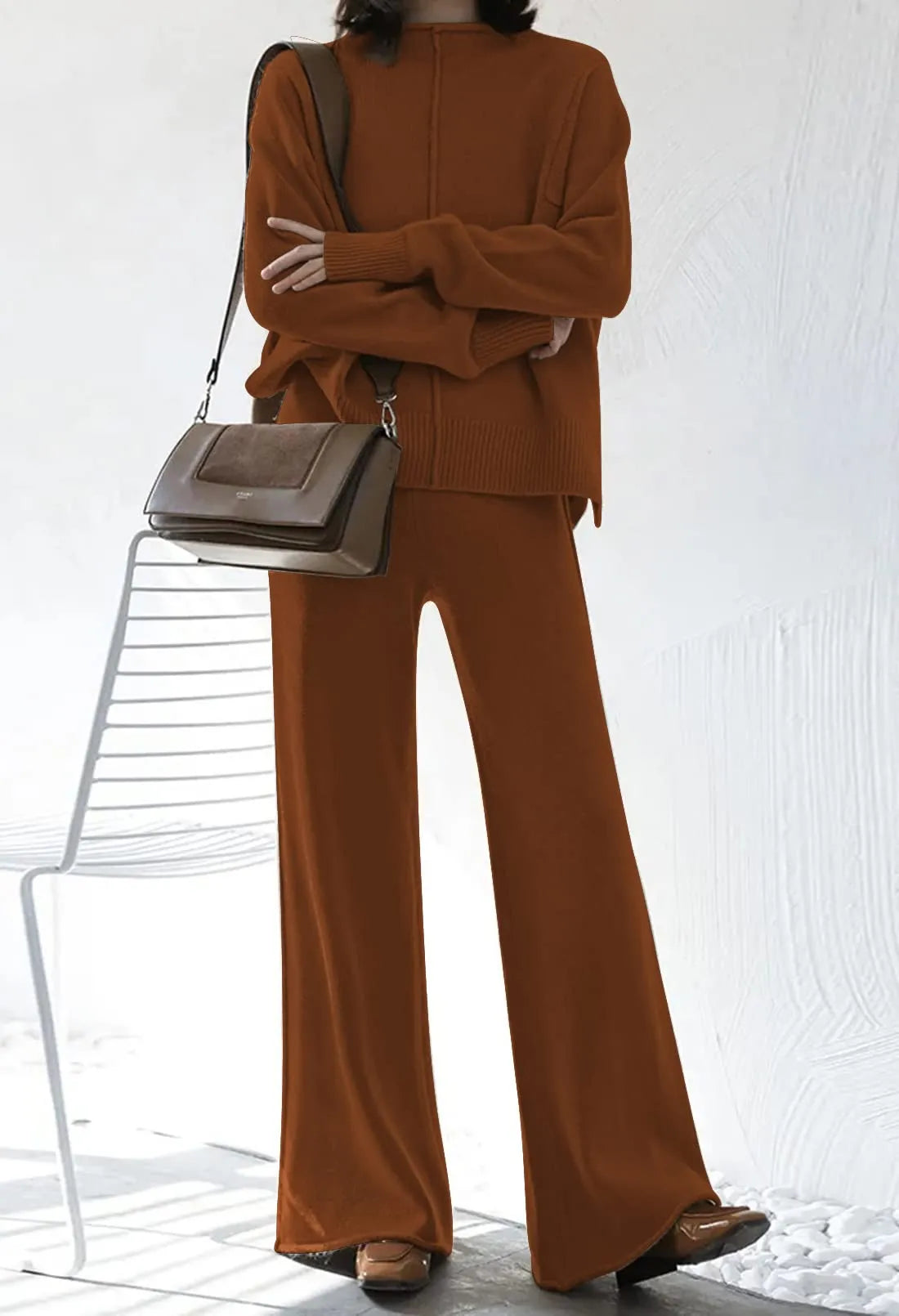 Womens 2 Piece Outfit Set Long Sleeve