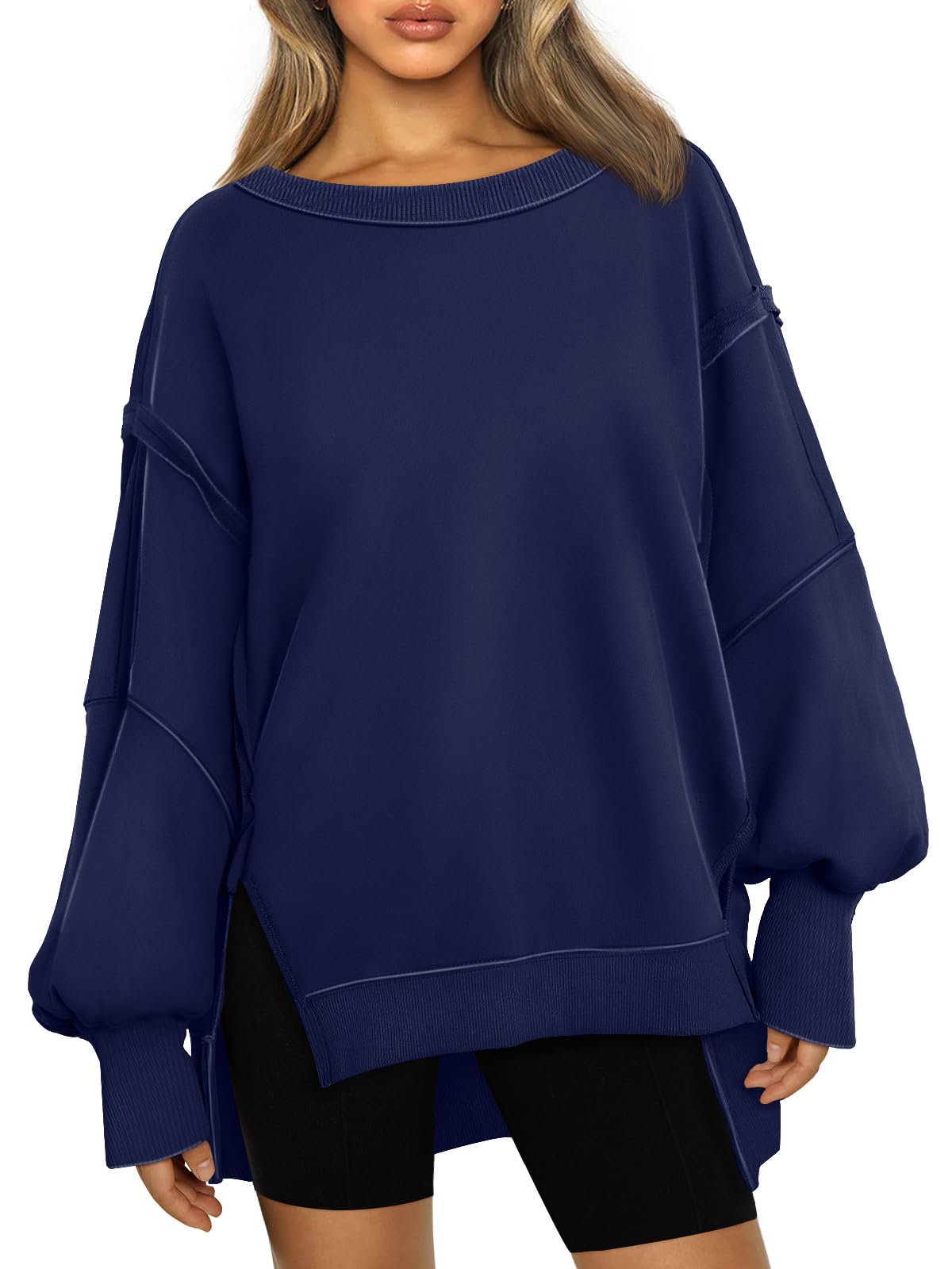 Womens Oversized Sweatshirts Hoodies Crewneck Shirts Fall Outfits